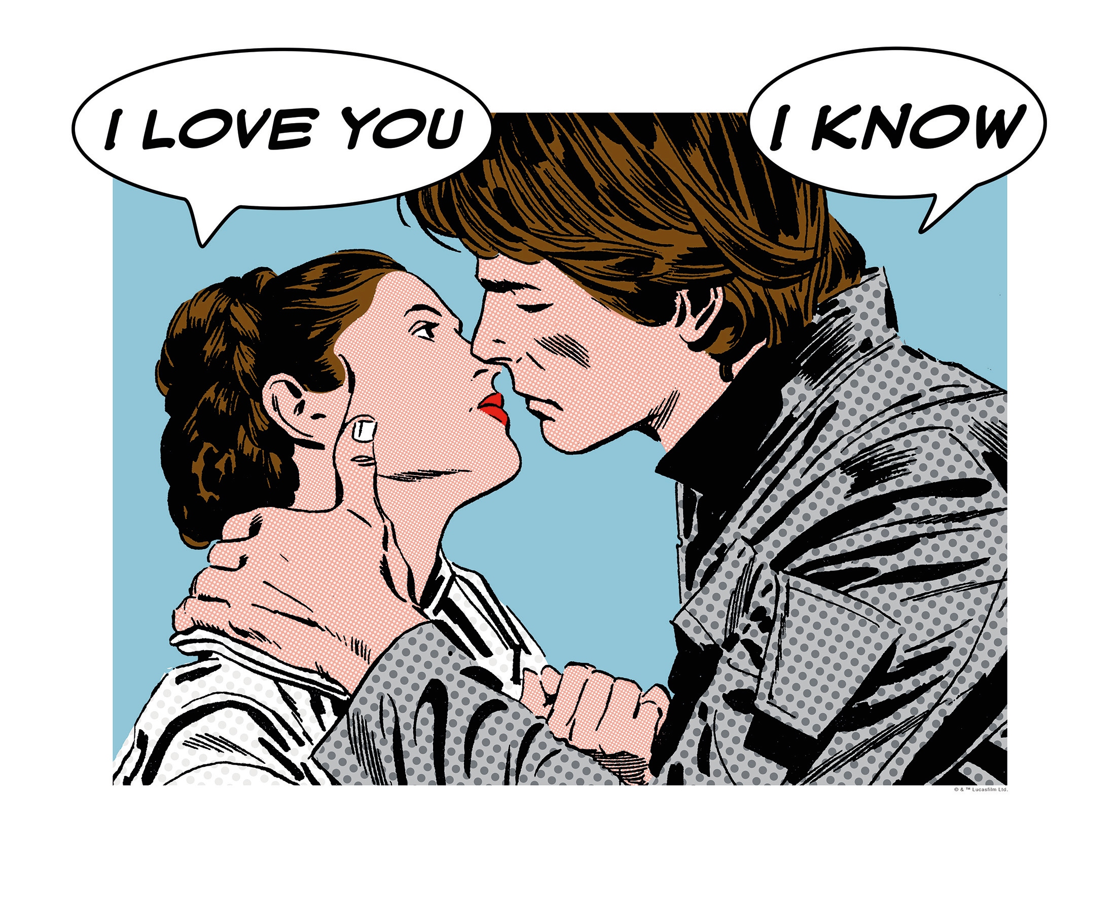 Black Friday Komar Poster »Star Wars Classic Comic Quote Leia Han ...