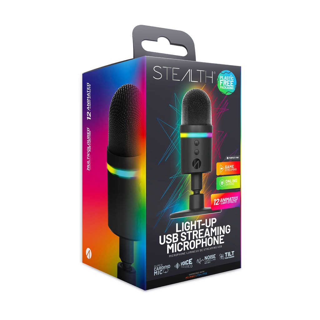 Stealth Streaming-Mikrofon »Streaming Mikrofon mit LED Beleuchtung«