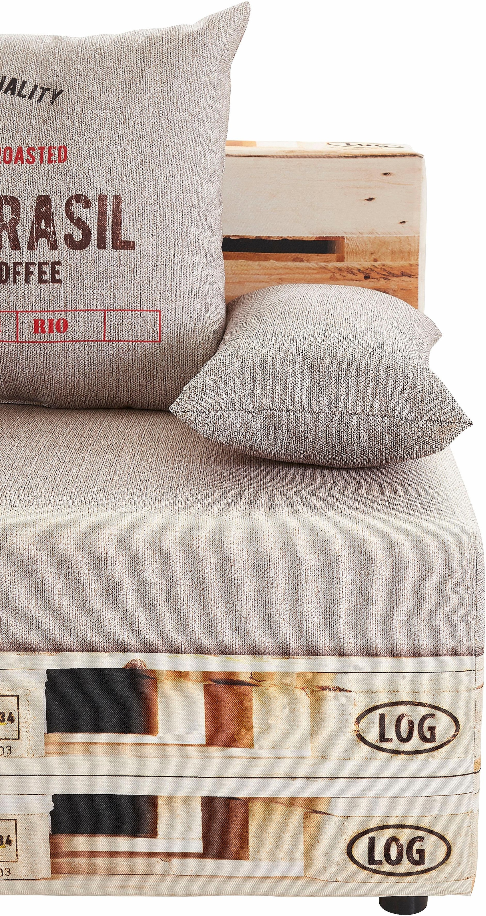 exxpo - sofa fashion Schlafsofa »Extravagantes Sofa für Individualisten mit Bettfunktion und Bettkasten« in außergewöhnlichen Bezugsvarianten, Solitärmöbel
