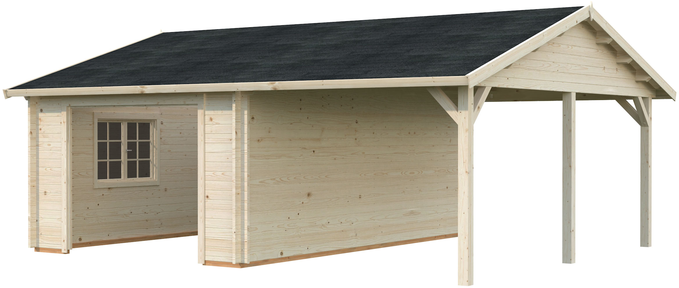 Palmako Garage "Roger, ohne Tor" BxTxH: 706x619x316 cm