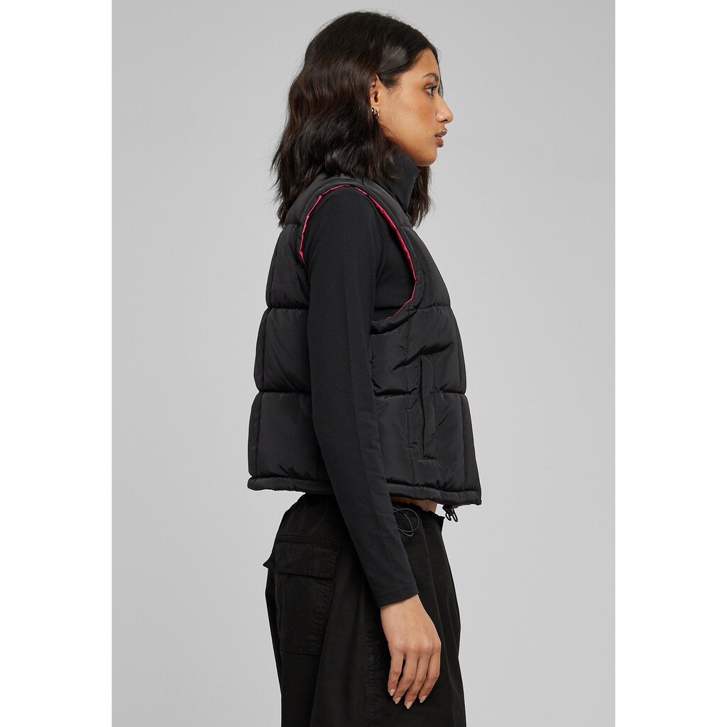 URBAN CLASSICS Steppweste »Urban Classics Damen Ladies Reversible Cropped Puffer Vest«