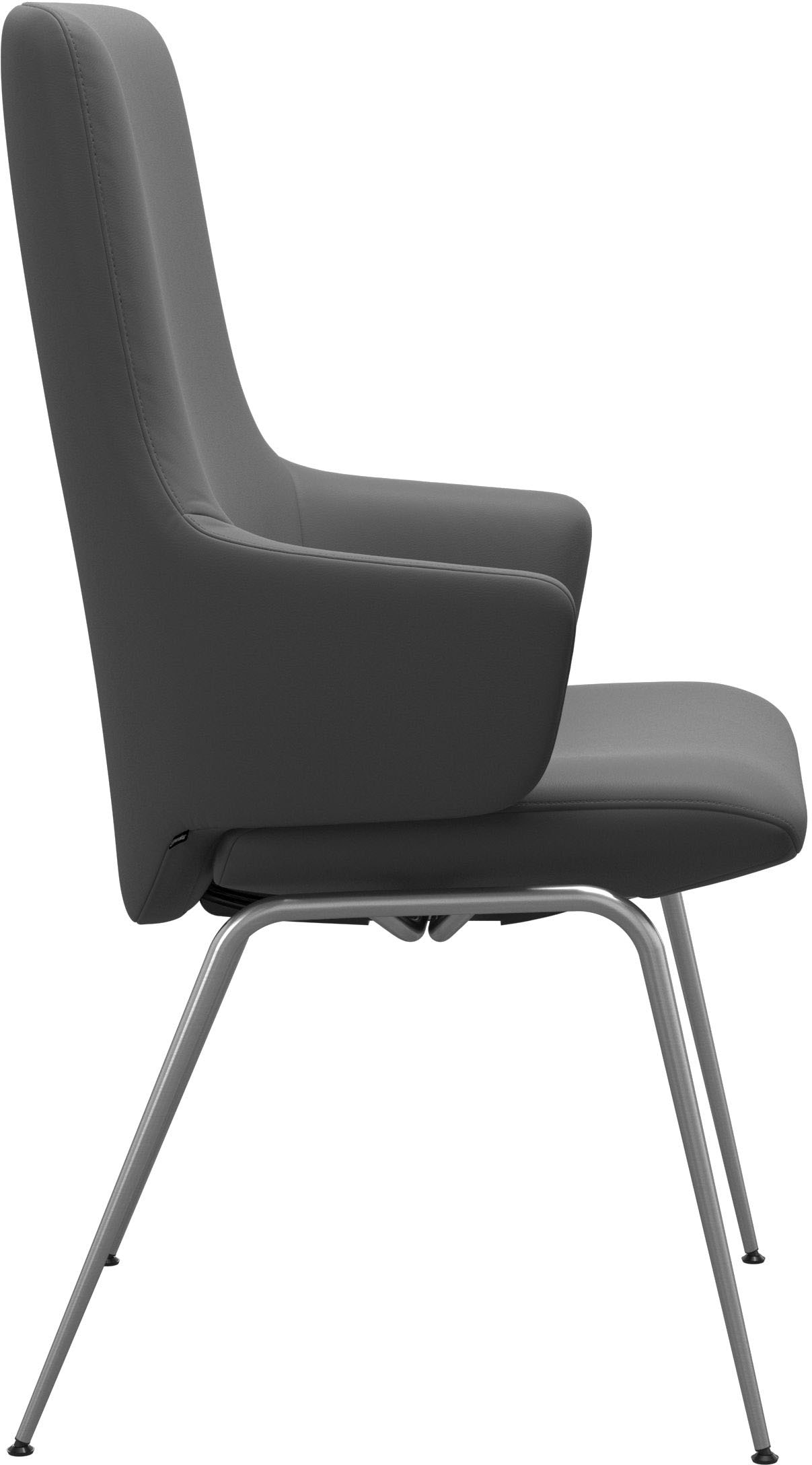 Stressless® Polsterstuhl »Laurel«, Leder BATICK, High Back mit Armlehne, Größe L, mit Beinen aus Stahl in Chrom