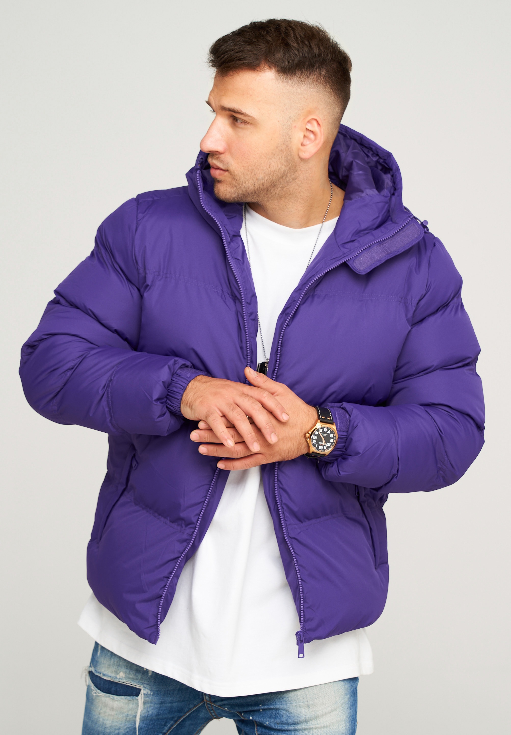 behype Steppjacke "BHROLLIN", mit Kapuze günstig online kaufen