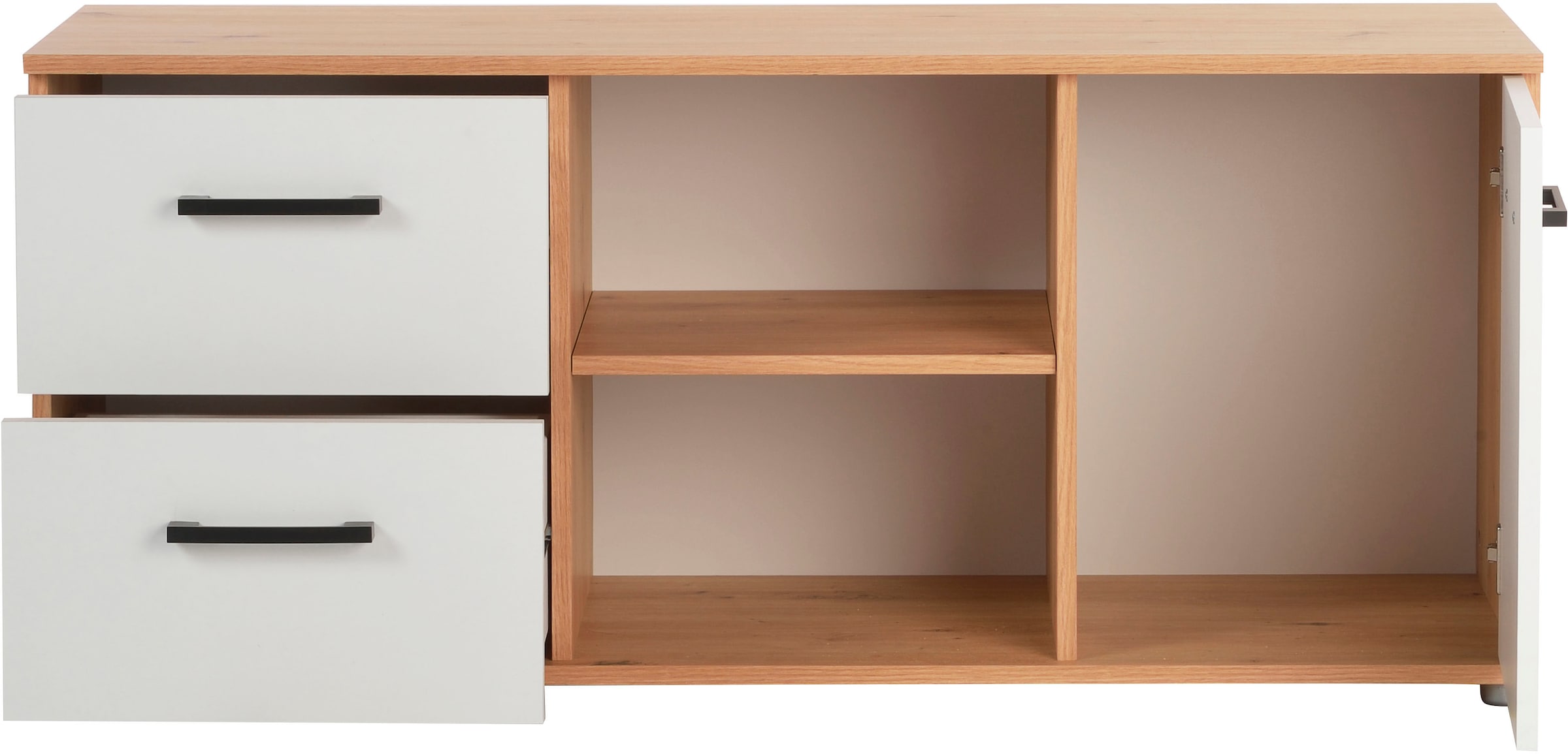 arthur berndt Jugendzimmer-Set »Jugendzimmer-Set »Bente« 5-teilig« 5tlg -Schrank, Bett, Schreibtisch, Sideboard, Standregal, 5 tlg. Stauraumstark, pflegeleicht, zeitlos, Made in Germany