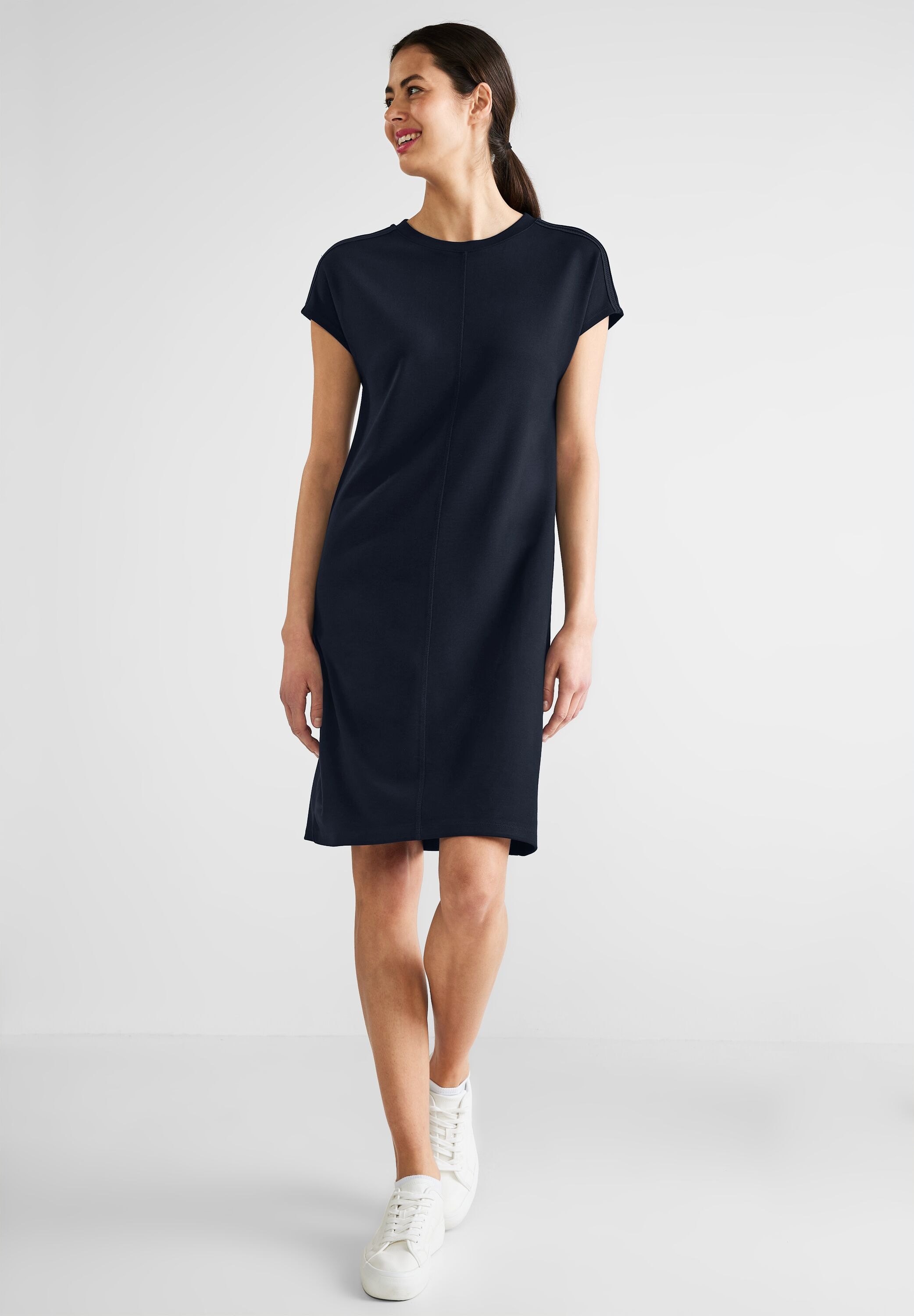 STREET ONE Jerseykleid, in Unifarbe