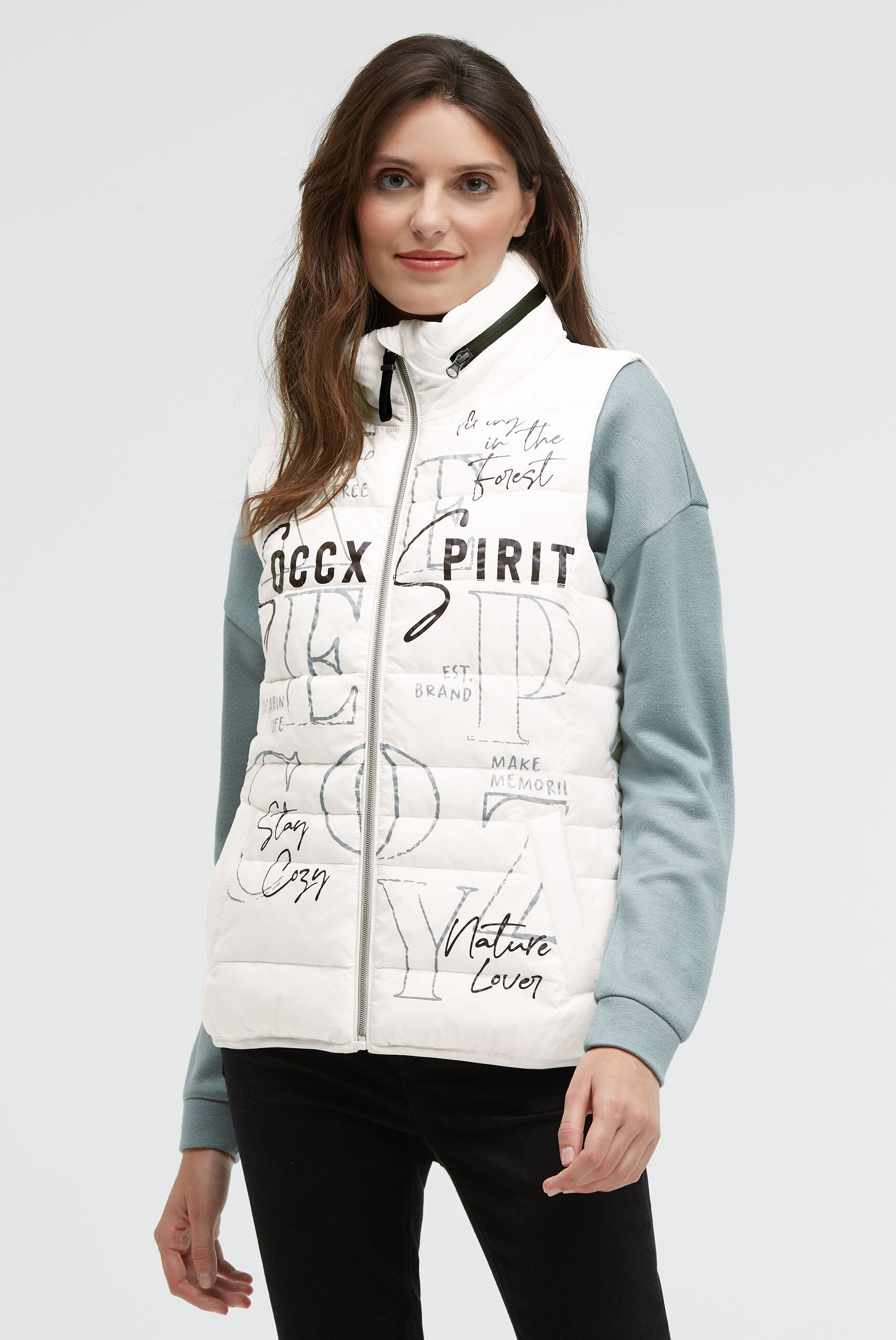 SOCCX Steppweste mit integrierter Kapuze günstig online kaufen