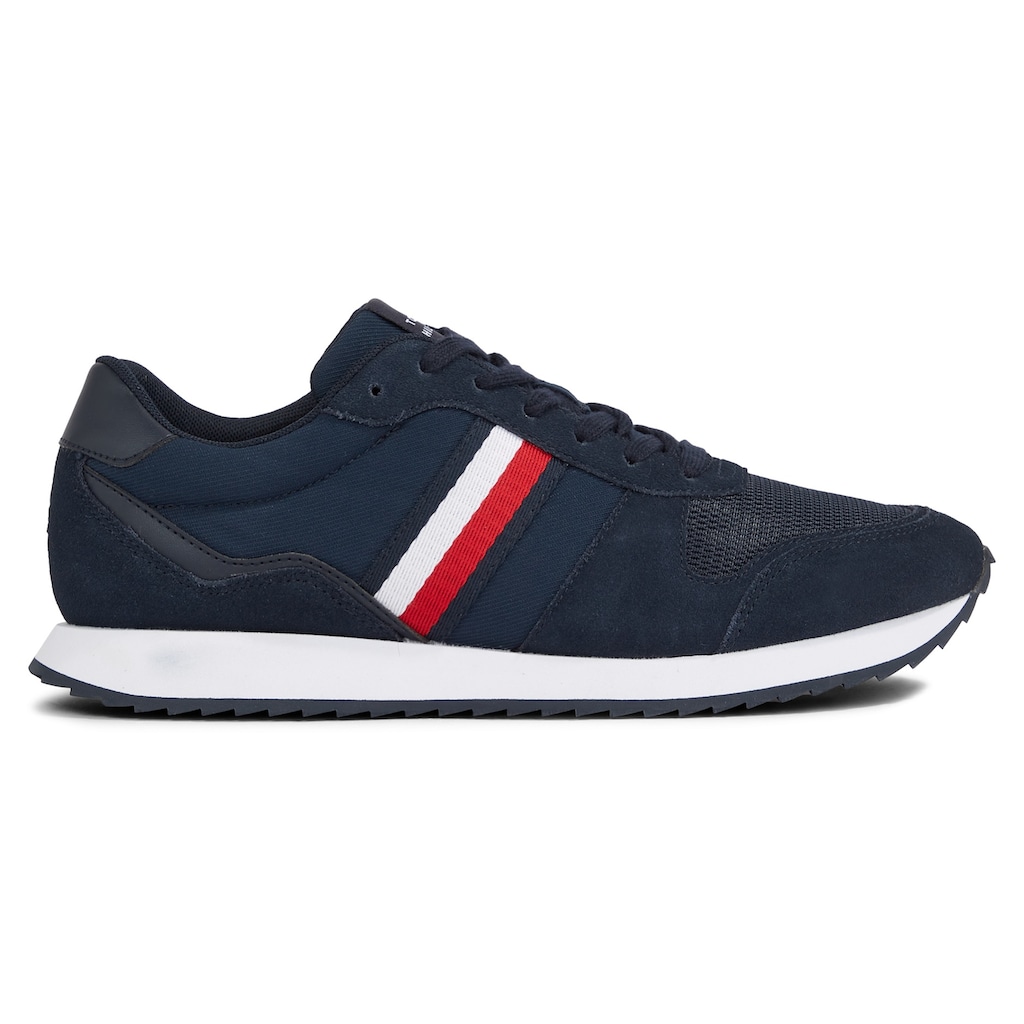 Tommy Hilfiger Sneaker »RUNNER EVO MIX ESS«, mit seitlichen Streifen, Freizeitschuh, Halbschuh, Schnürschuh