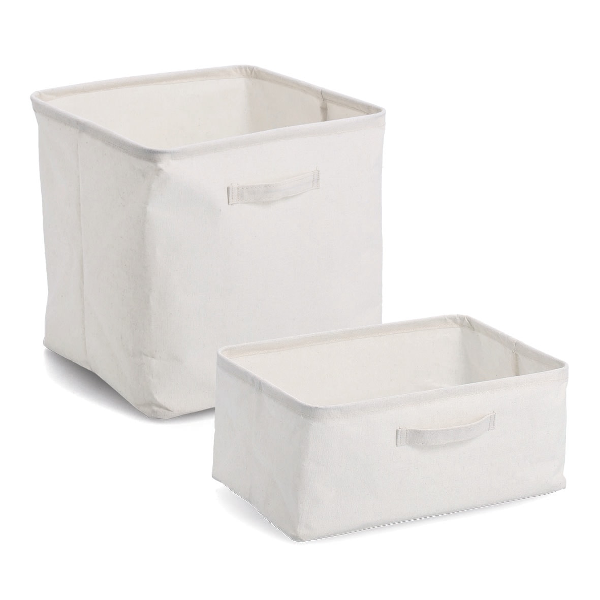 Zeller Present Aufbewahrungsbox »Aufbewahrungsbox, Polyester/Baumwolle, creme« ca. 37x26x16 cm, 3er Set