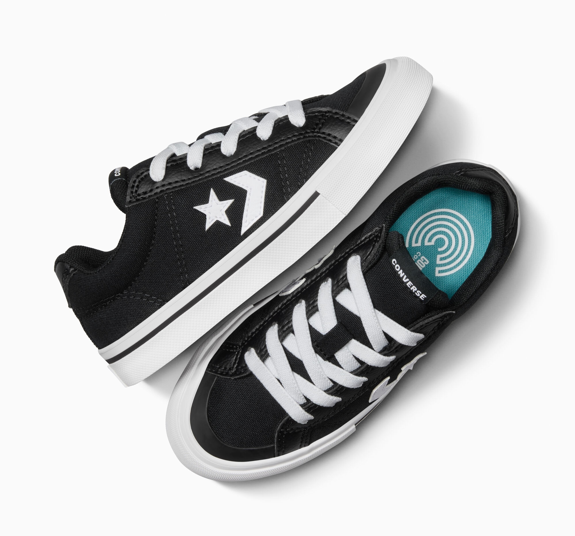 Converse Sport Casual Easy-On Sneaker Black/White 34 4