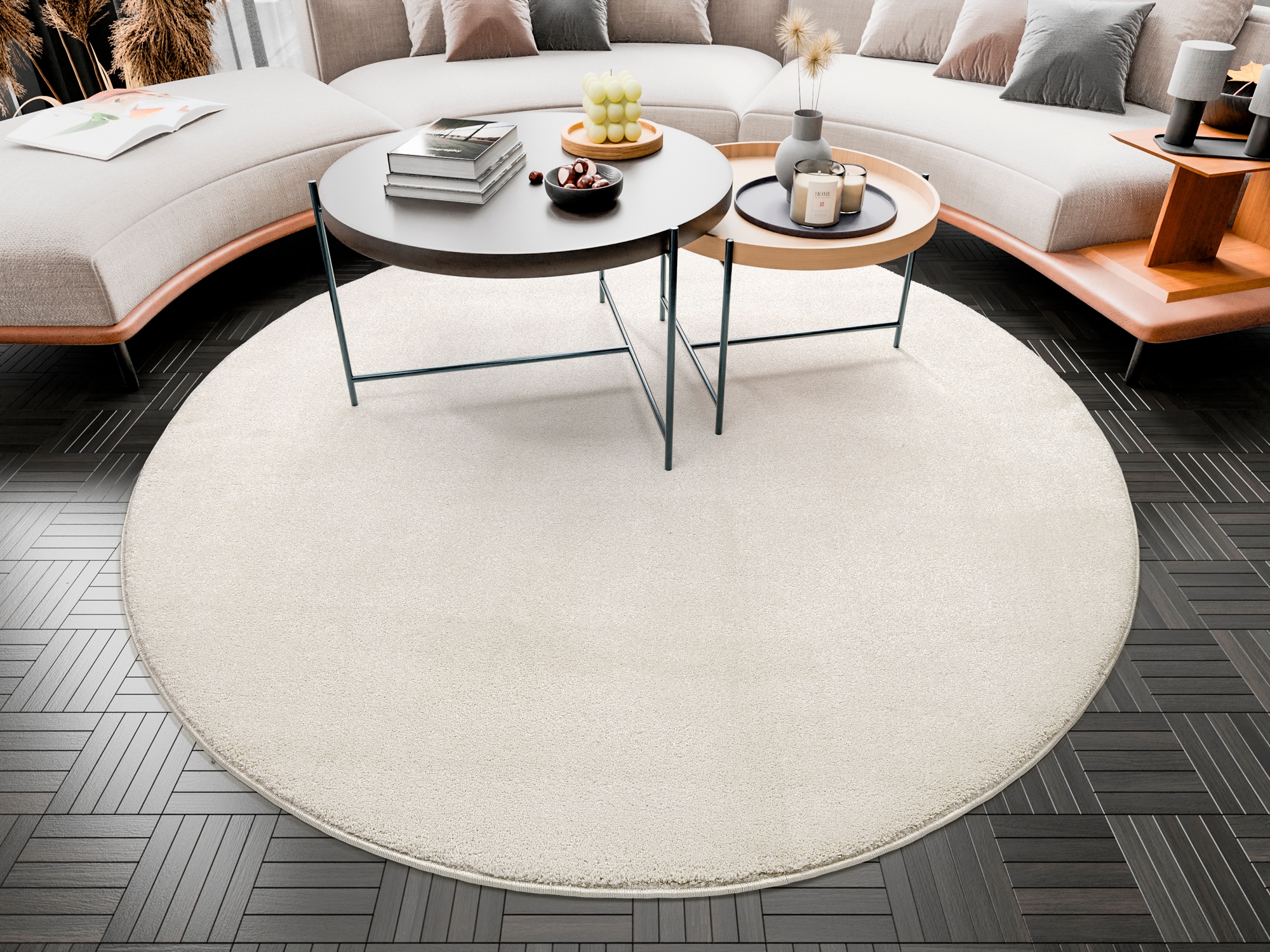 OCI DIE TEPPICHMARKE "BELLEVUE, auch als Läufer und in Rund" rund 20 mm Höhe hochwertiger dichter Hochflor, Shaggy, Langflor, Wohnzimmer