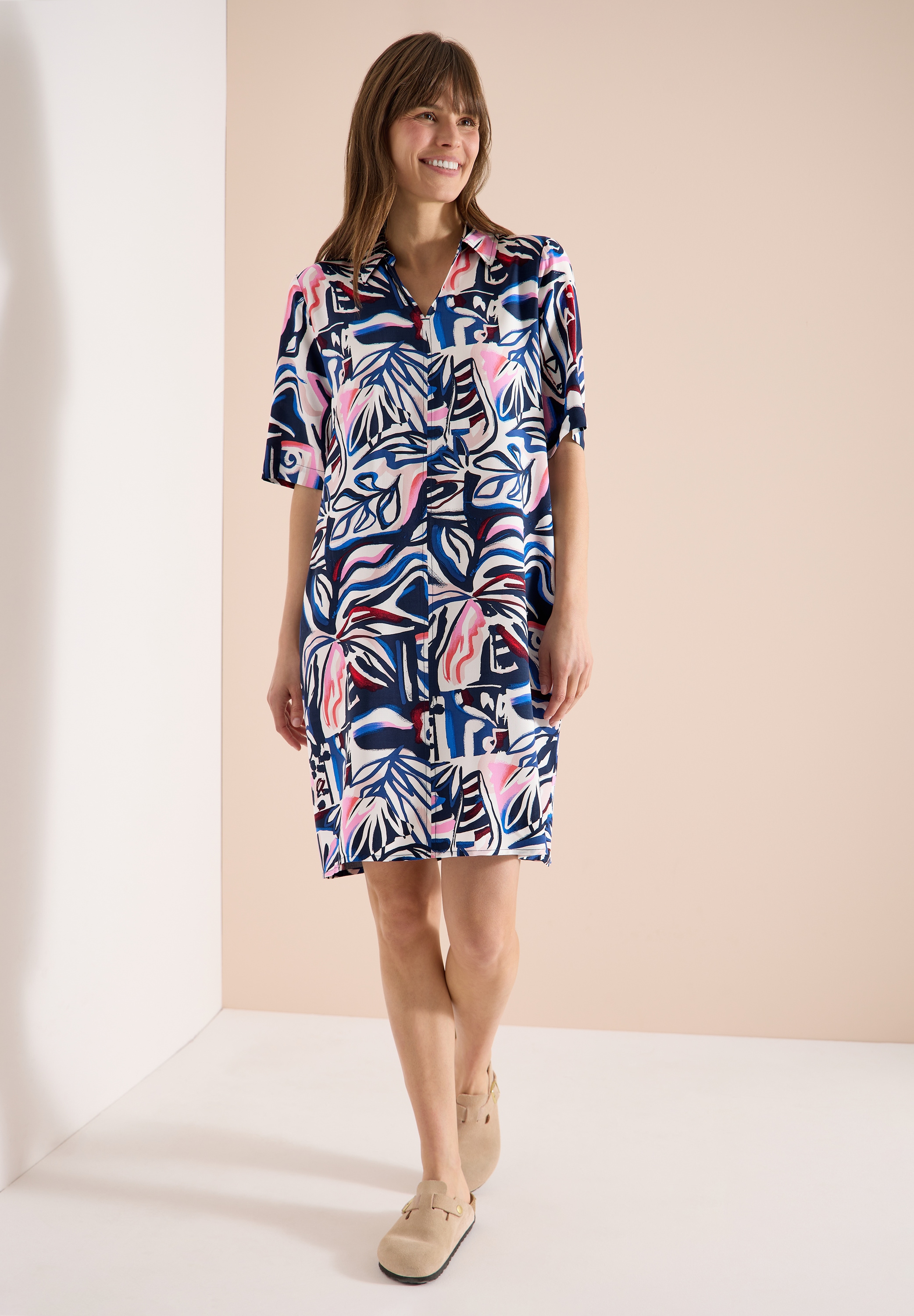 Cecil Midikleid Ohne Taschen aus Viskose