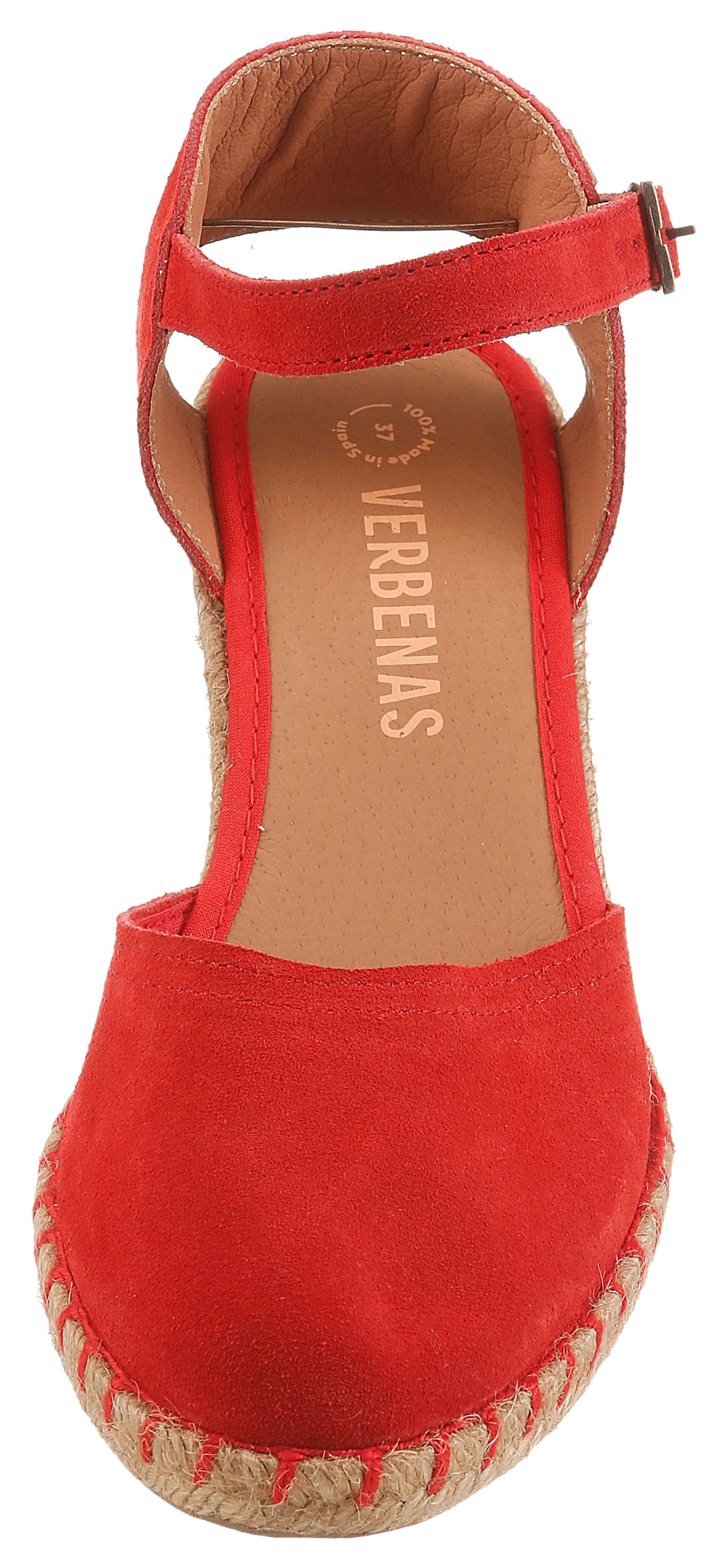 VERBENAS Slingpumps  Keilsandalette, Sommerschuh, Urlaubsschuh mit Bastbesatz