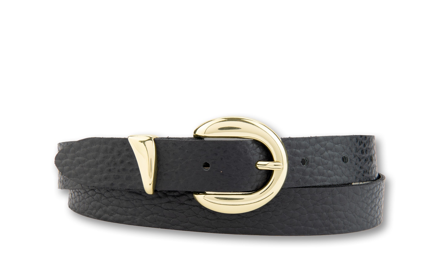 BERND GÖTZ Ledergürtel »Ledergürtel mit goldener Schließen-Schlaufe Kombination«