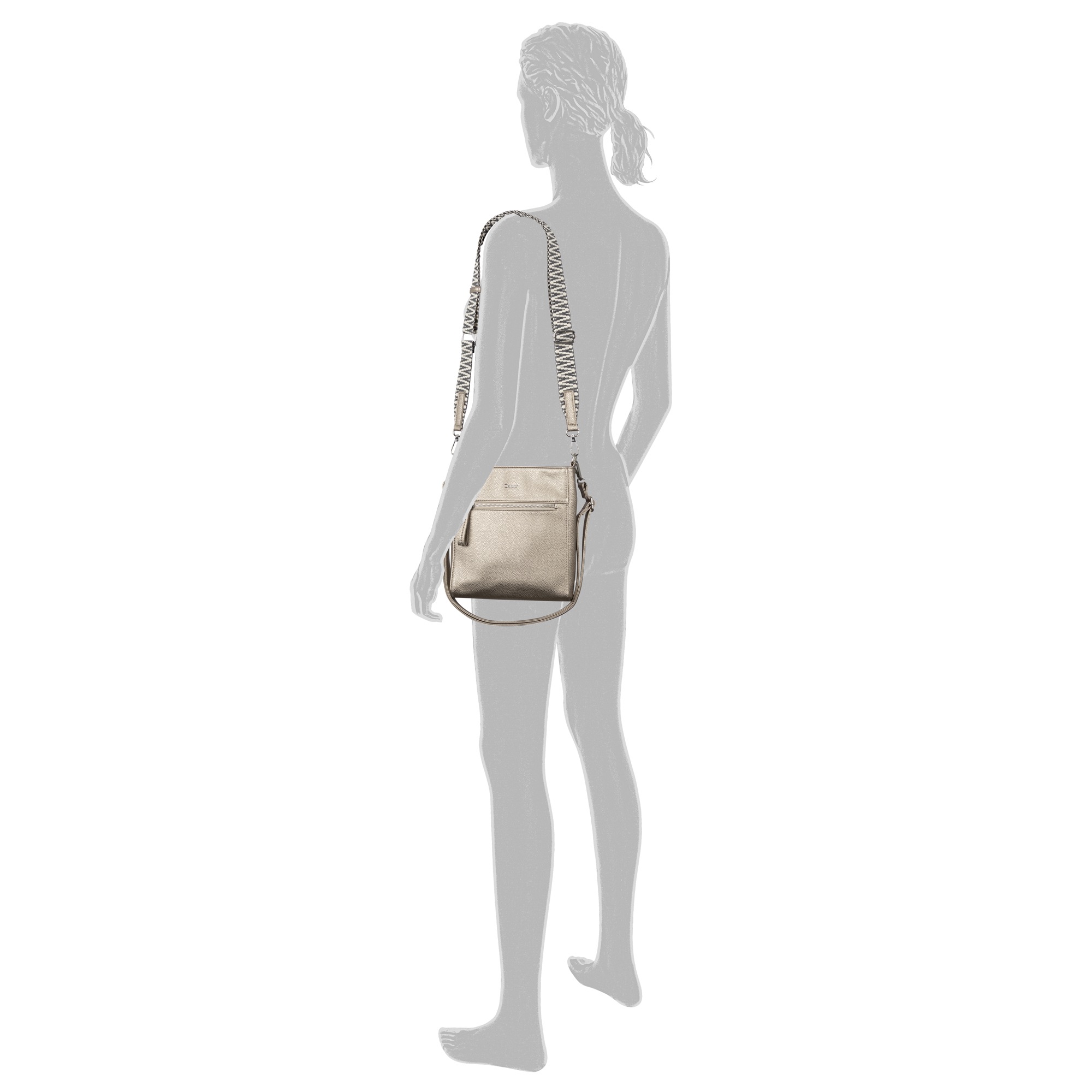 Gabor Umhängetasche "Silena" hochwertig gewebte Gurtband und ein filigranes günstig online kaufen