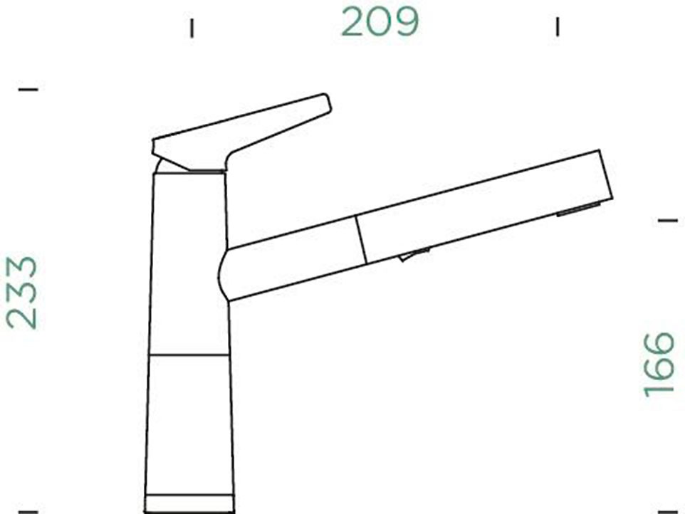 Schock Küchenarmatur »SC-510 SB«, ausziehbar, Strahl-Brause, Rückflussverhinderer, Schwenkbereich 120°