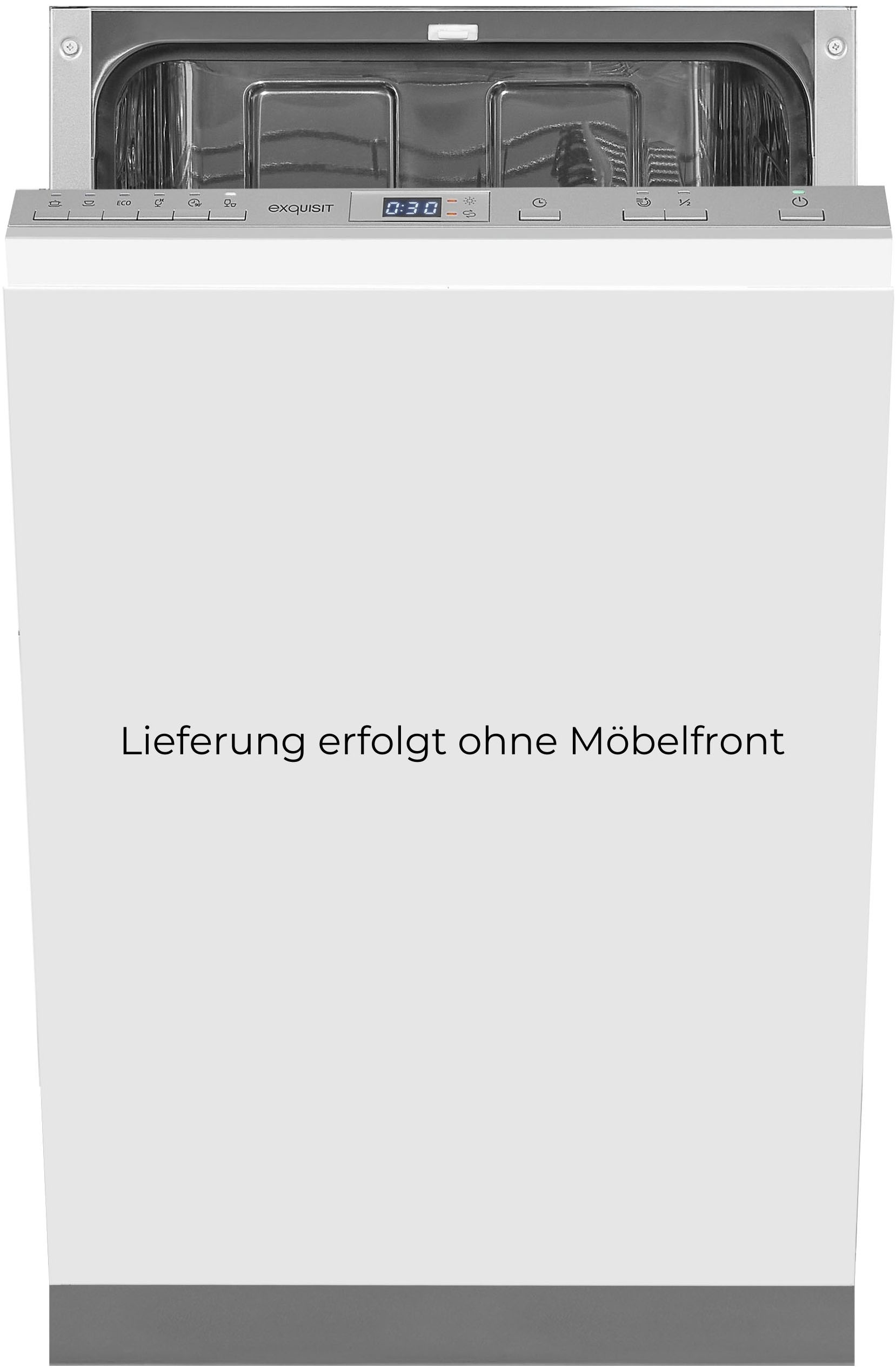 exquisit vollintegrierbarer Geschirrspüler "EGSP2109-E-030E silber" 9 l 9 M günstig online kaufen