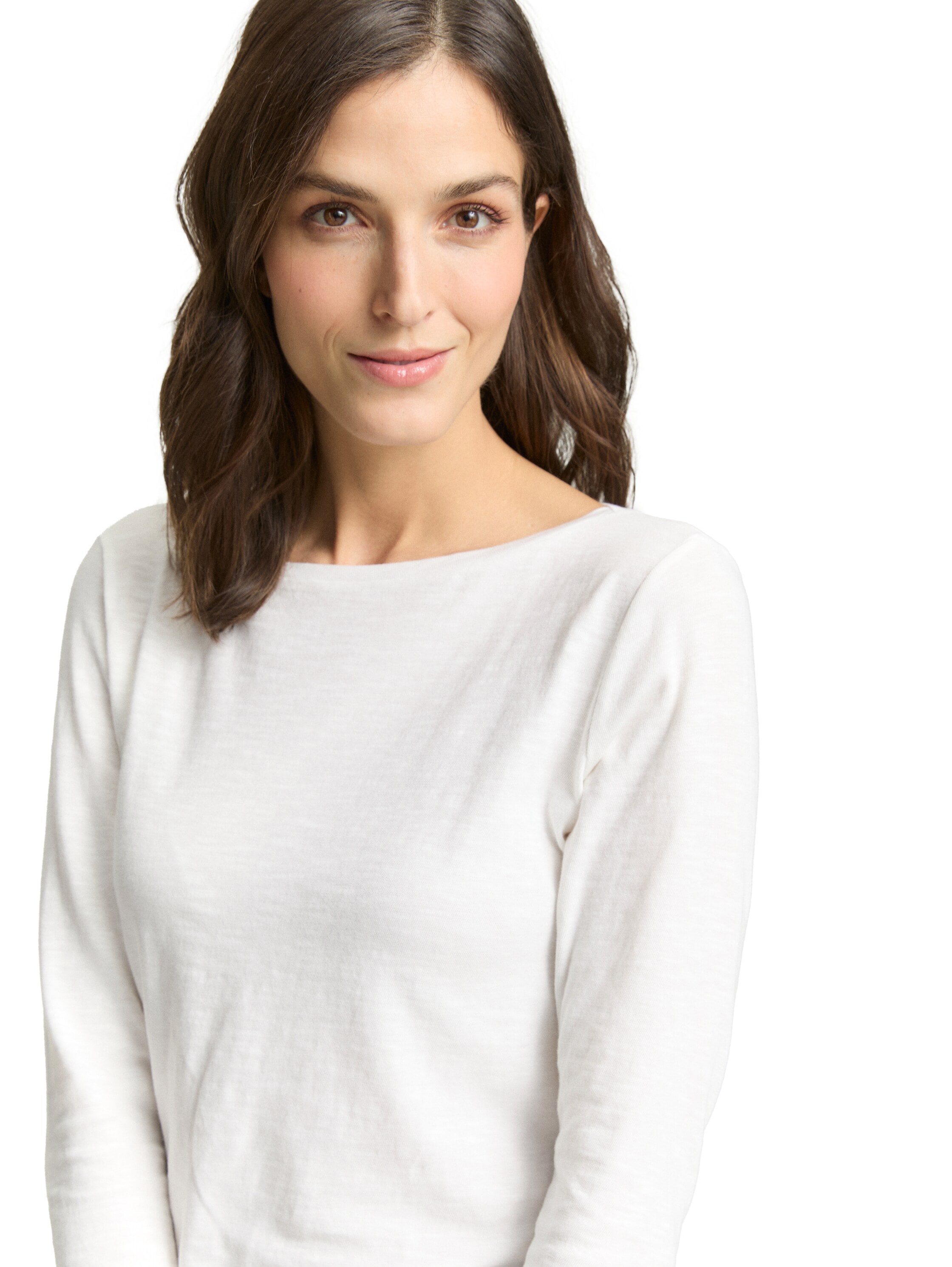 TOM TAILOR Langarmshirt unifarben