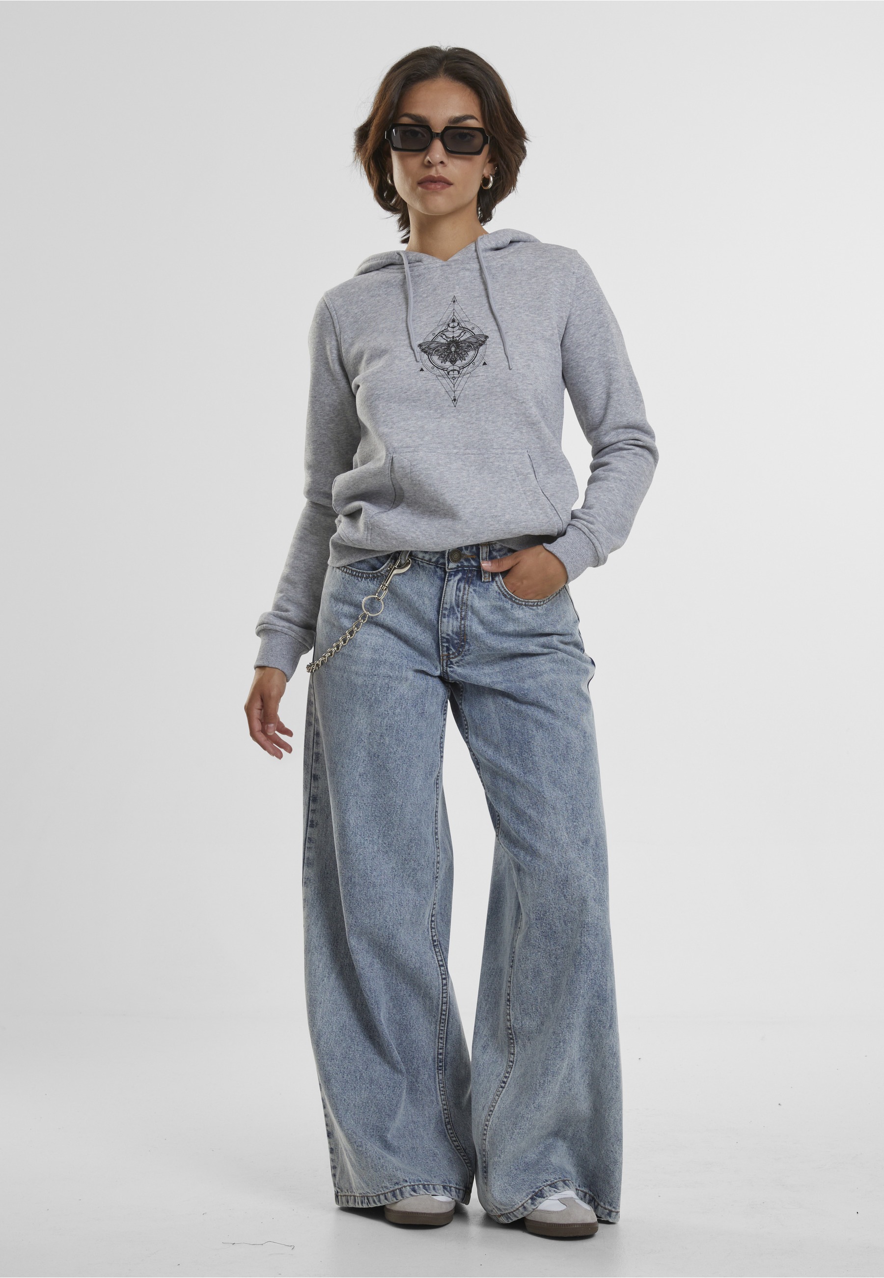 MisterTee Sweatshirt »MisterTee Damen Ladies Moth Hoody«, 1
