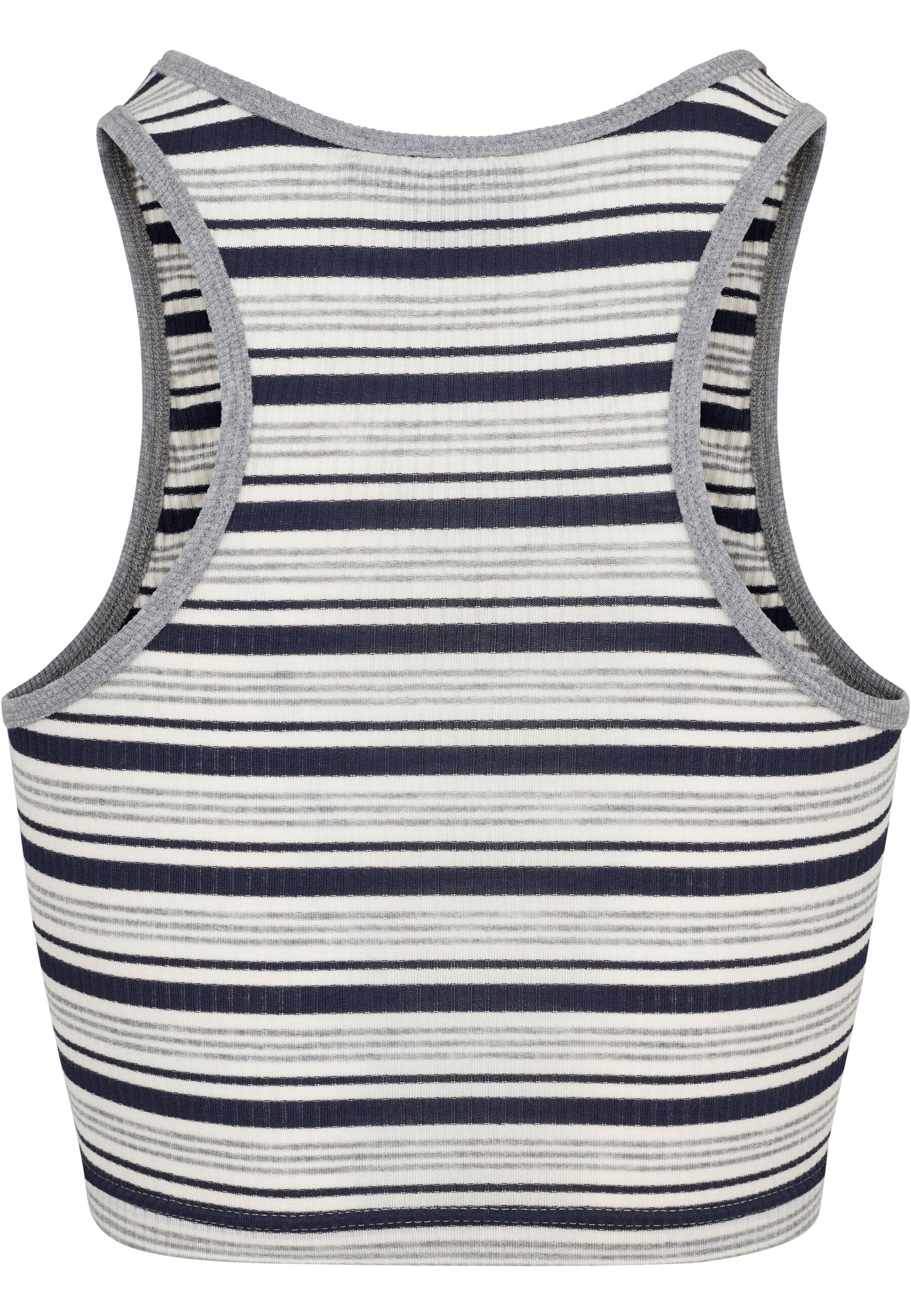 URBAN CLASSICS Muskelshirt »Urban Classics Damen Ladies Rib Stripe Cropped Top«, (1 tlg.)