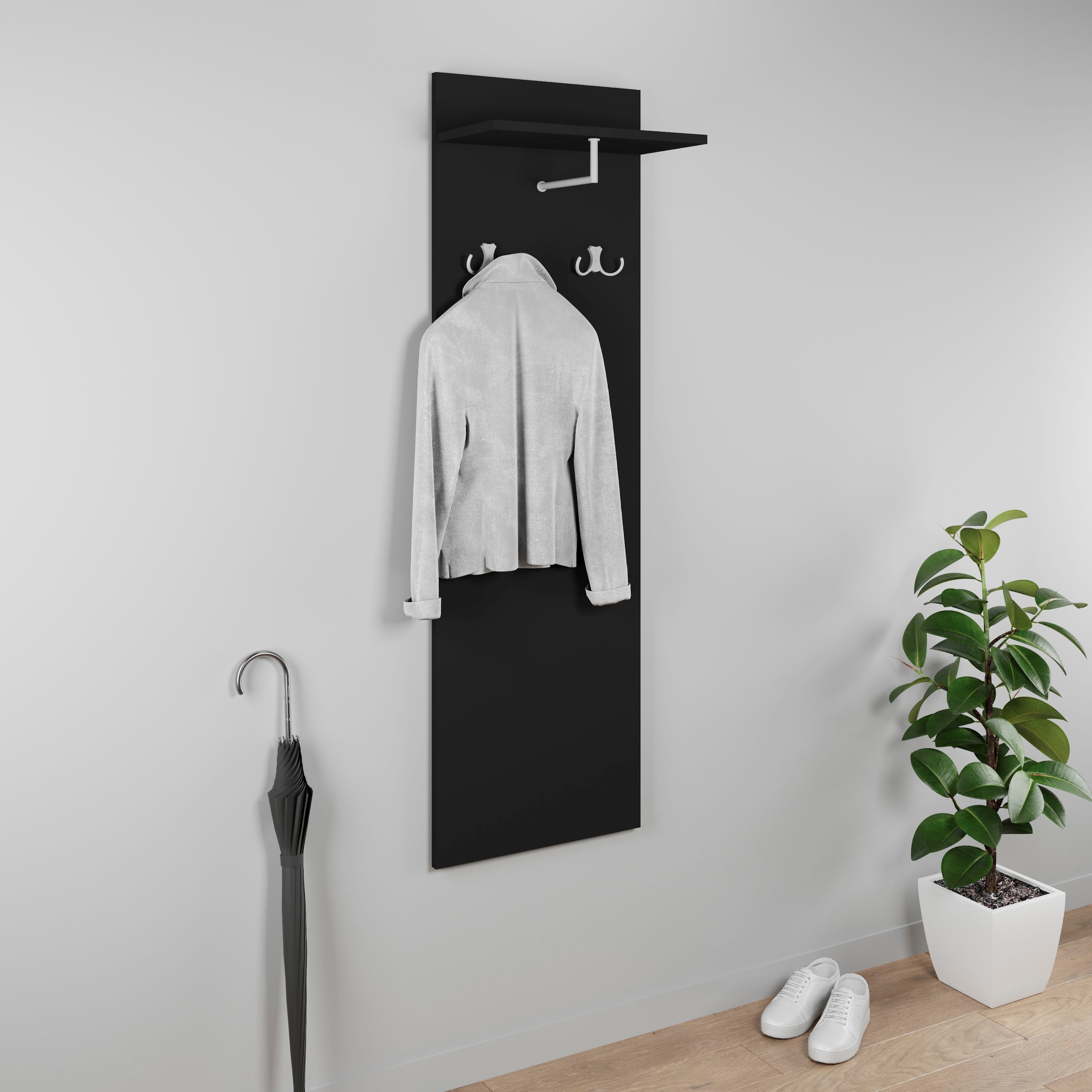 INOSIGN Garderobenpaneel "Paris" 1 Stk. tlg. Wandgarderobe mit Doppelhaken günstig online kaufen