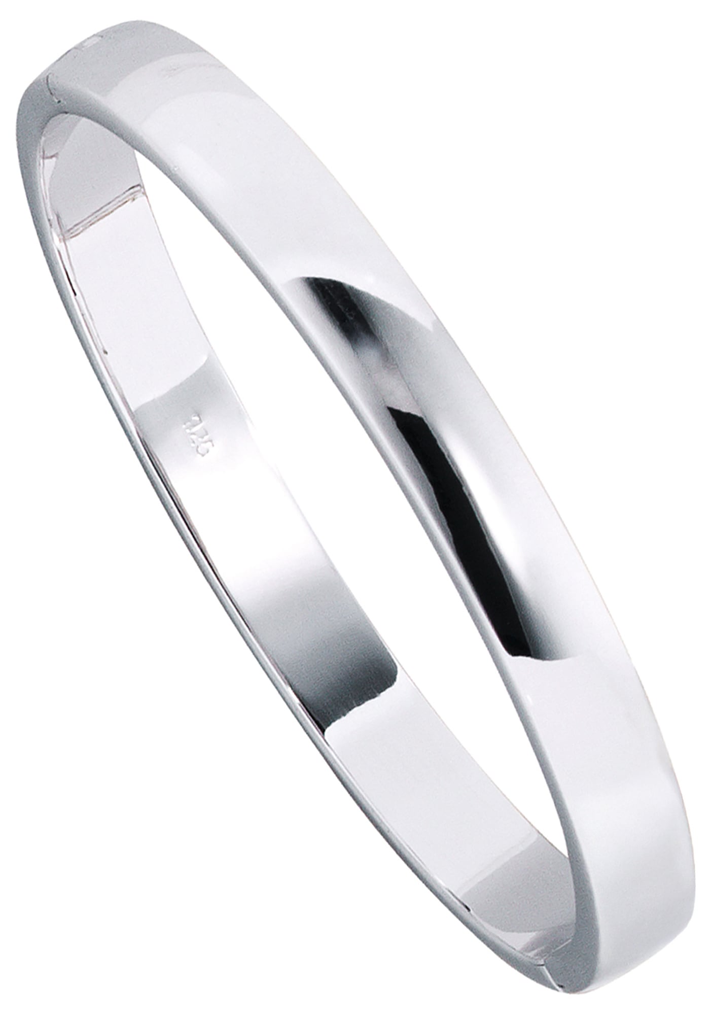 JOBO Damen Armreif "Armband oval", Silber 925 (Sterlingsilber)silber 925, Silber 925 (Sterlingsilber), Armbänder, 925 Silber rhodiniert 20 cm