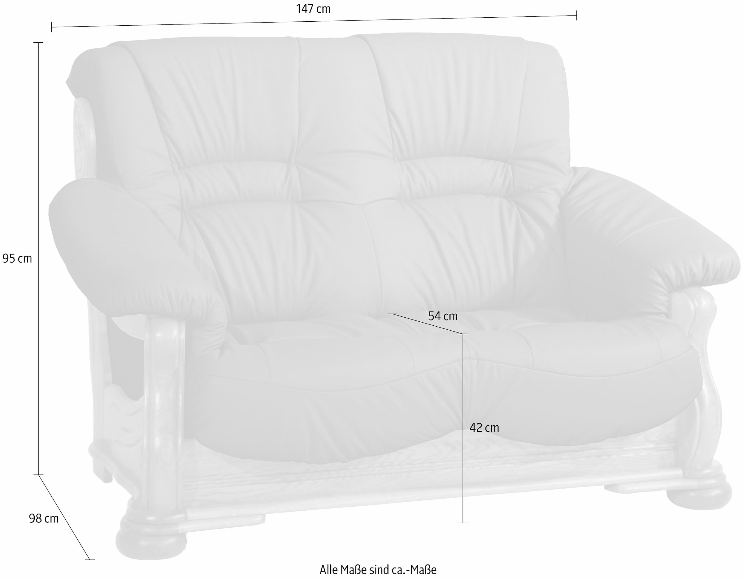 Max Winzer® 2-Sitzer »Texas«, mit dekorativem Holzgestell, Breite 147 cm