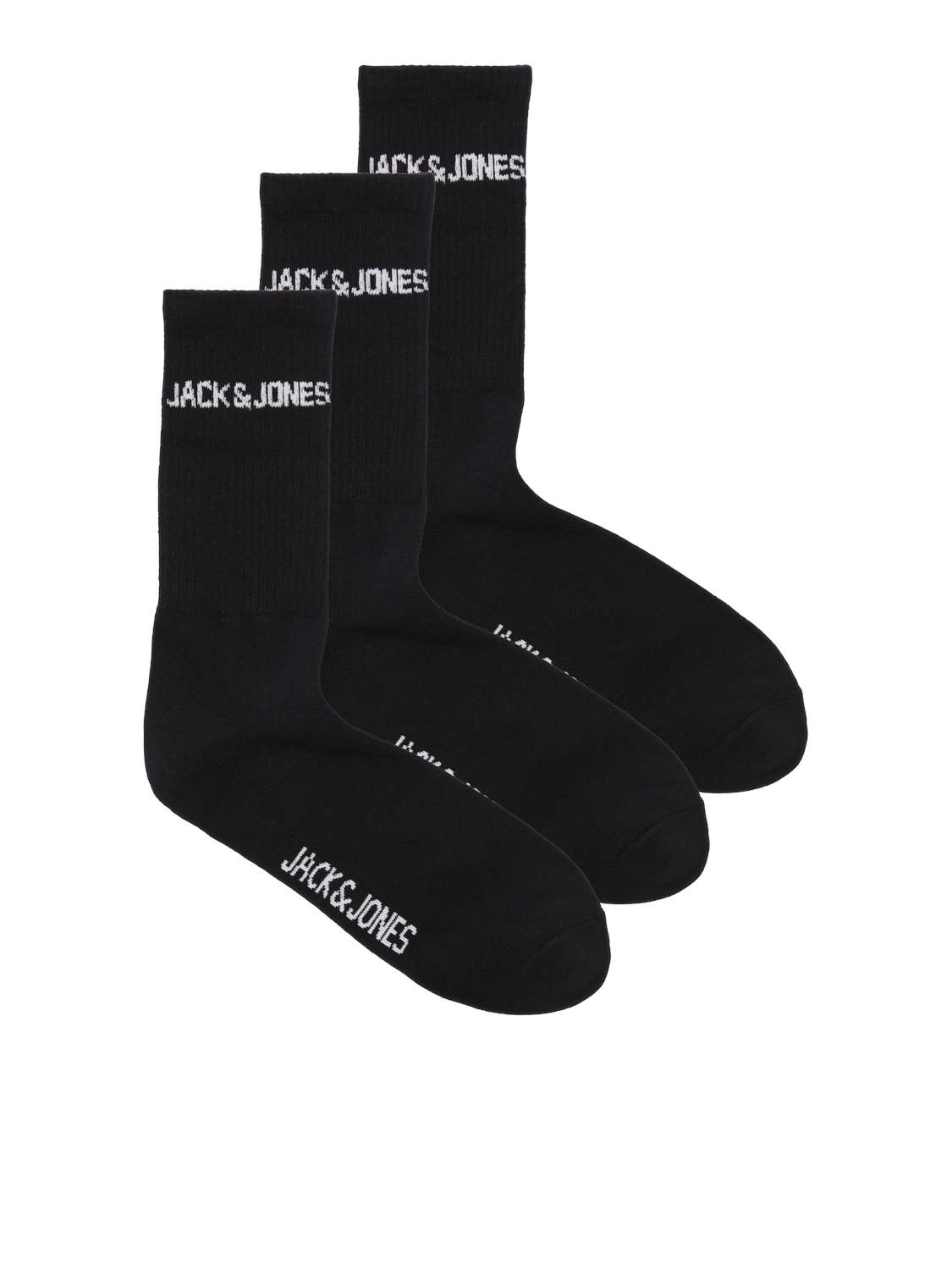 Jack & Jones Freizeitsocken "JACMELVIN – Tennissocken mit Stretch, ideal kombinierbar" Packung, 3 Paar tlg. unifarben, casual