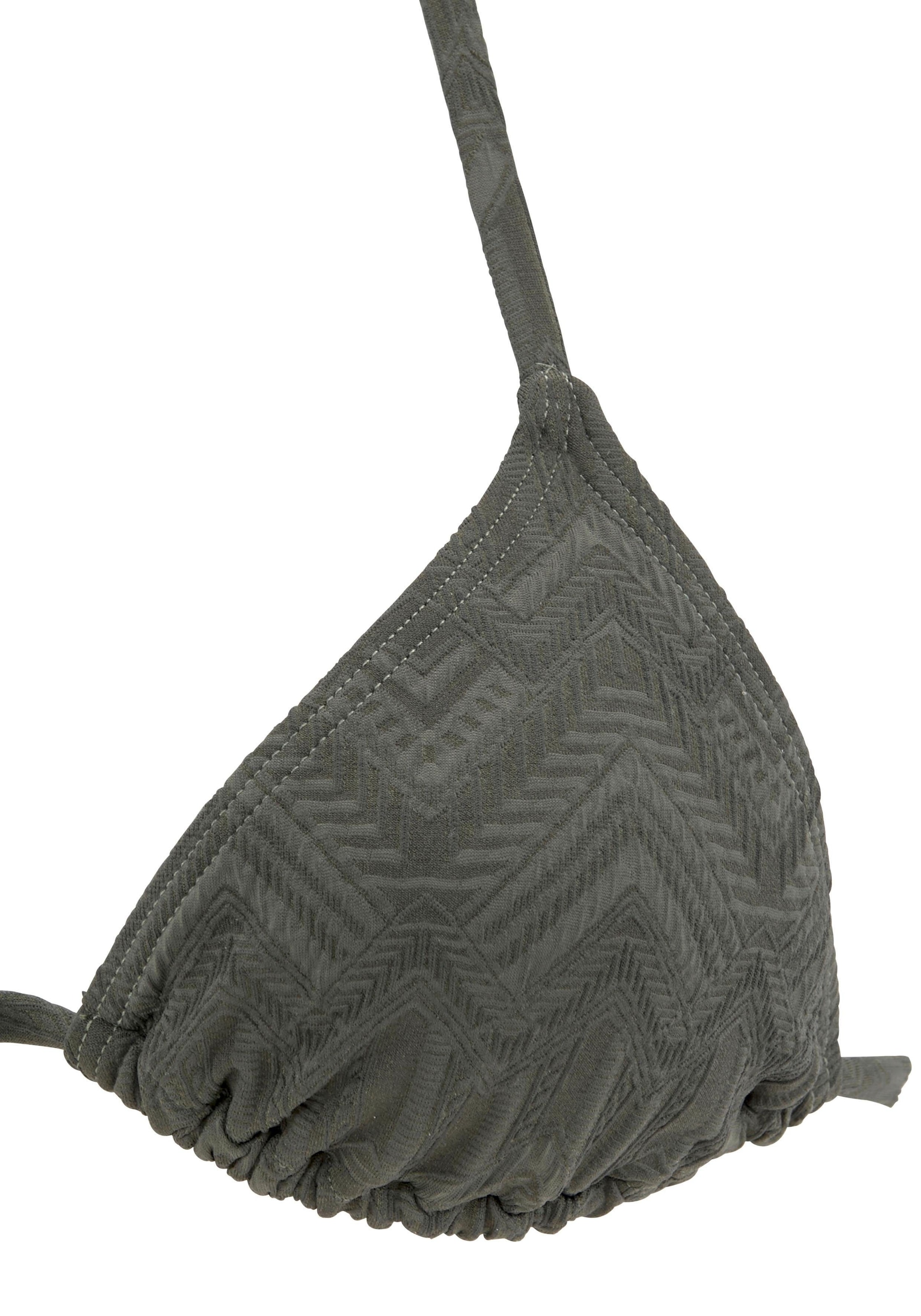 Buffalo Triangel-Bikini »Romance«, mit modischer Struktur