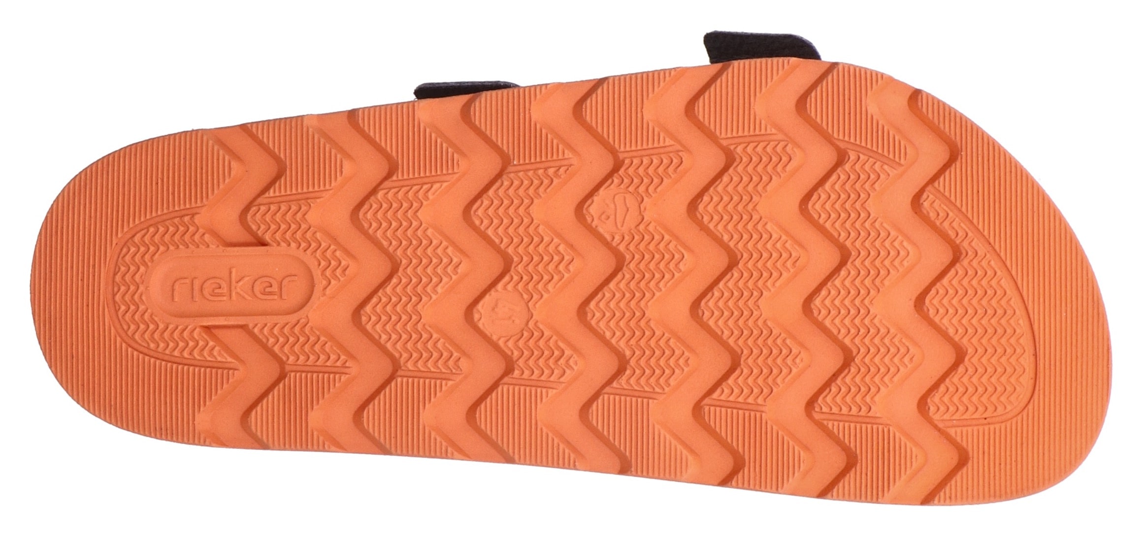 Rieker Pantolette, Sommerschuh, Strandschuh, Hausschuh mit bequemem Fußbett