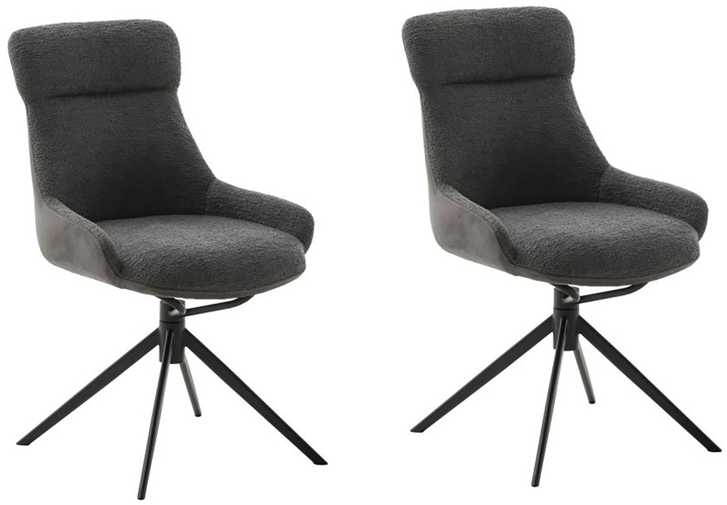 MCA furniture Esszimmerstuhl "PELION", Feingewebe, (2er-Set), drehbar 360, günstig online kaufen
