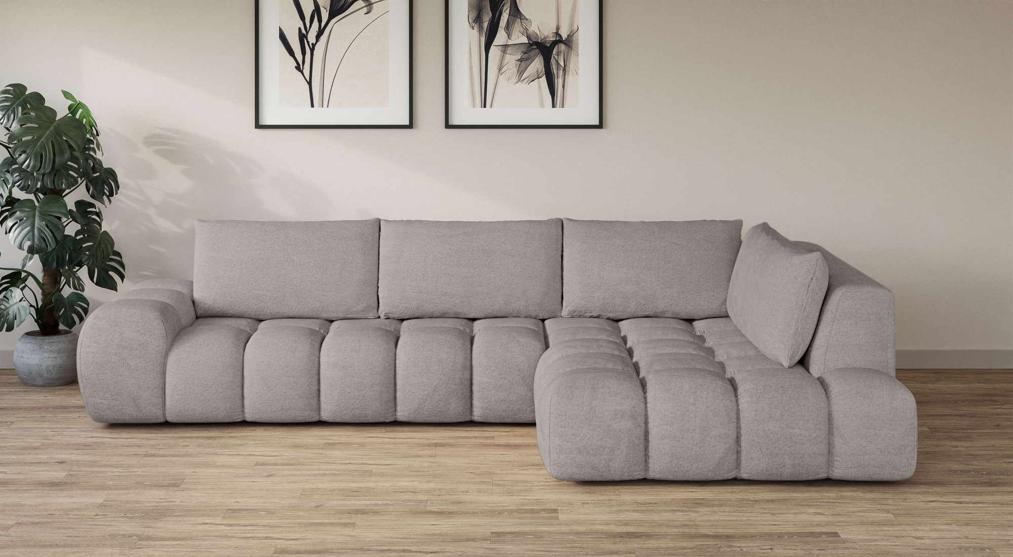 INOSIGN Ecksofa "AZITA klein, L-Form, elegant und bequem Designsofa", lose günstig online kaufen