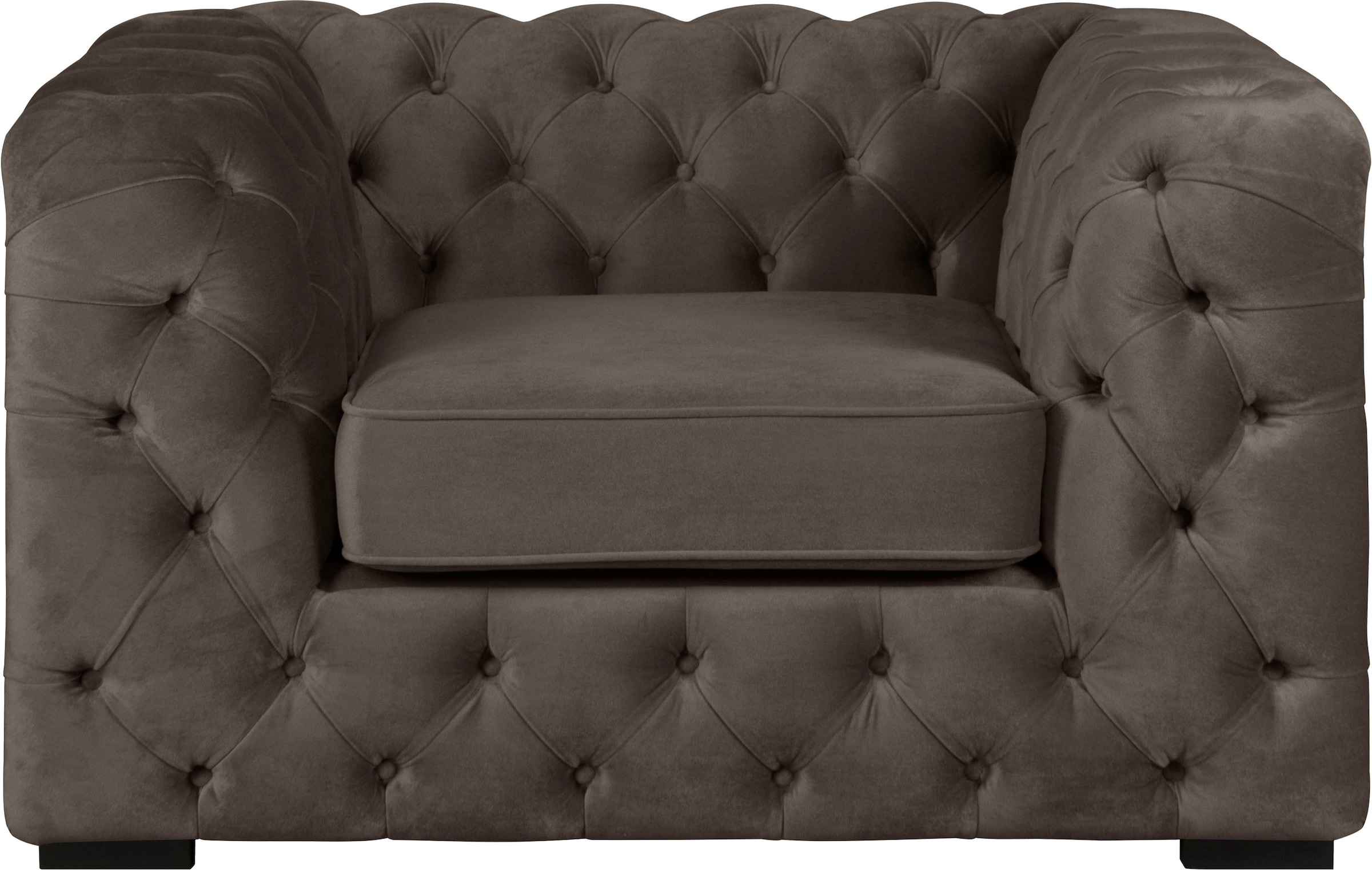 Guido Maria Kretschmer Home&Living Chesterfield-Sessel "Kalina Sessel", mit klassischer Chesterfield-Knopfheftung, sehr 