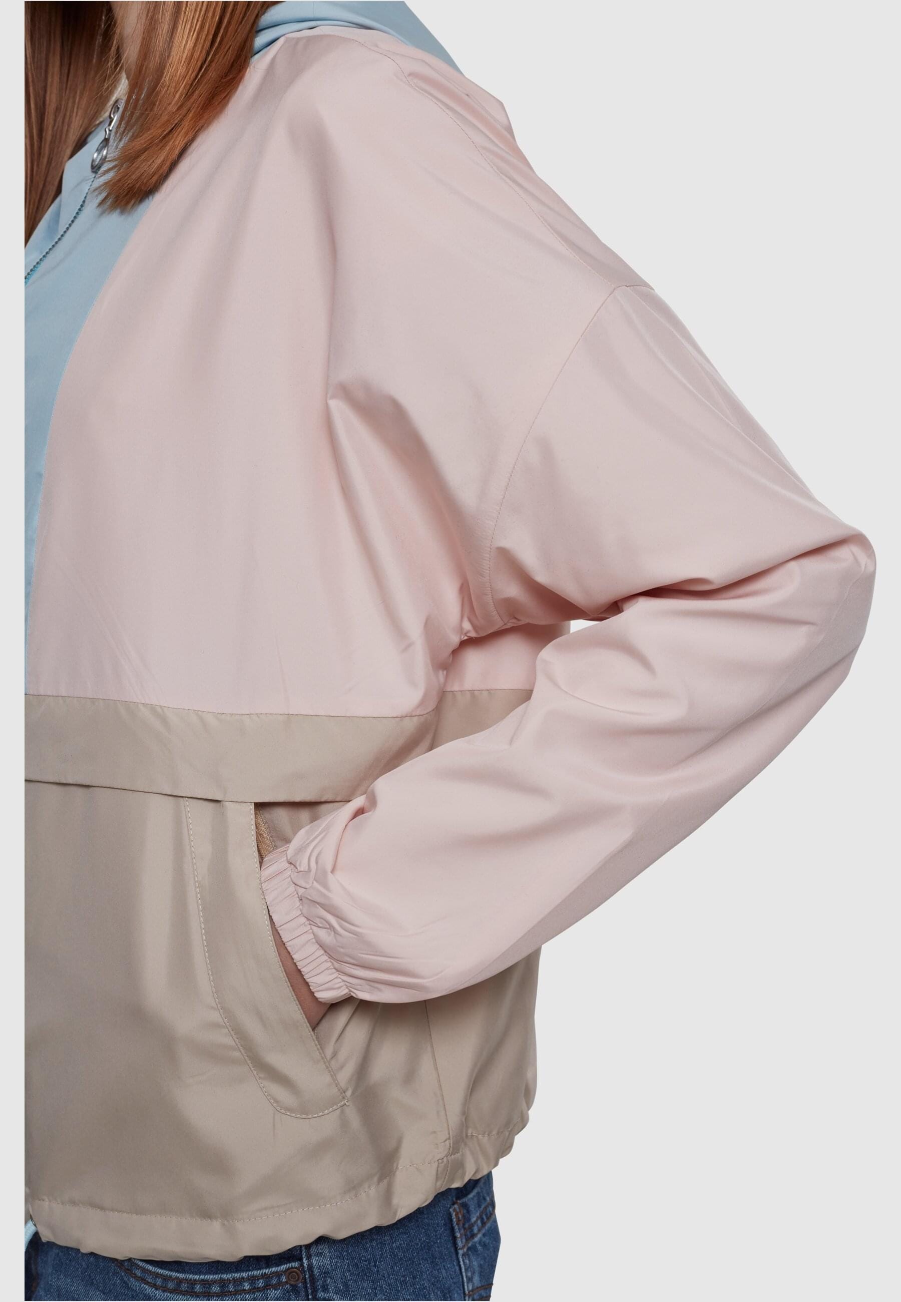 URBAN CLASSICS Anorak »Urban Classics Damen Ladies 3-Tone Oversize Windbreaker«, (1 St.), mit Kapuze