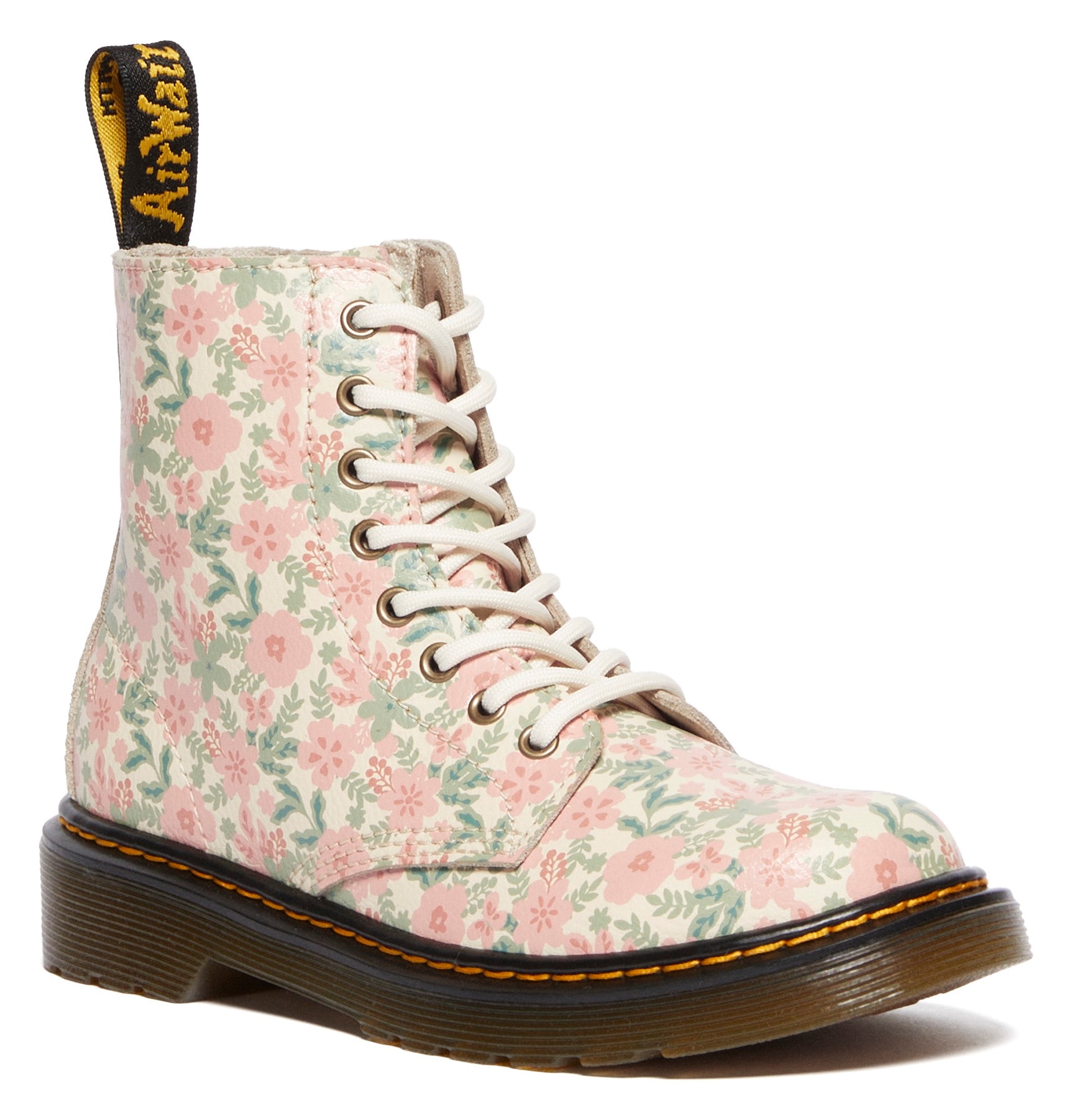 DR. MARTENS Schnürstiefel »1460 Pascal Kinder ATHENA«, Freizeitschuh, Schnürboots mit allover Blüten Print