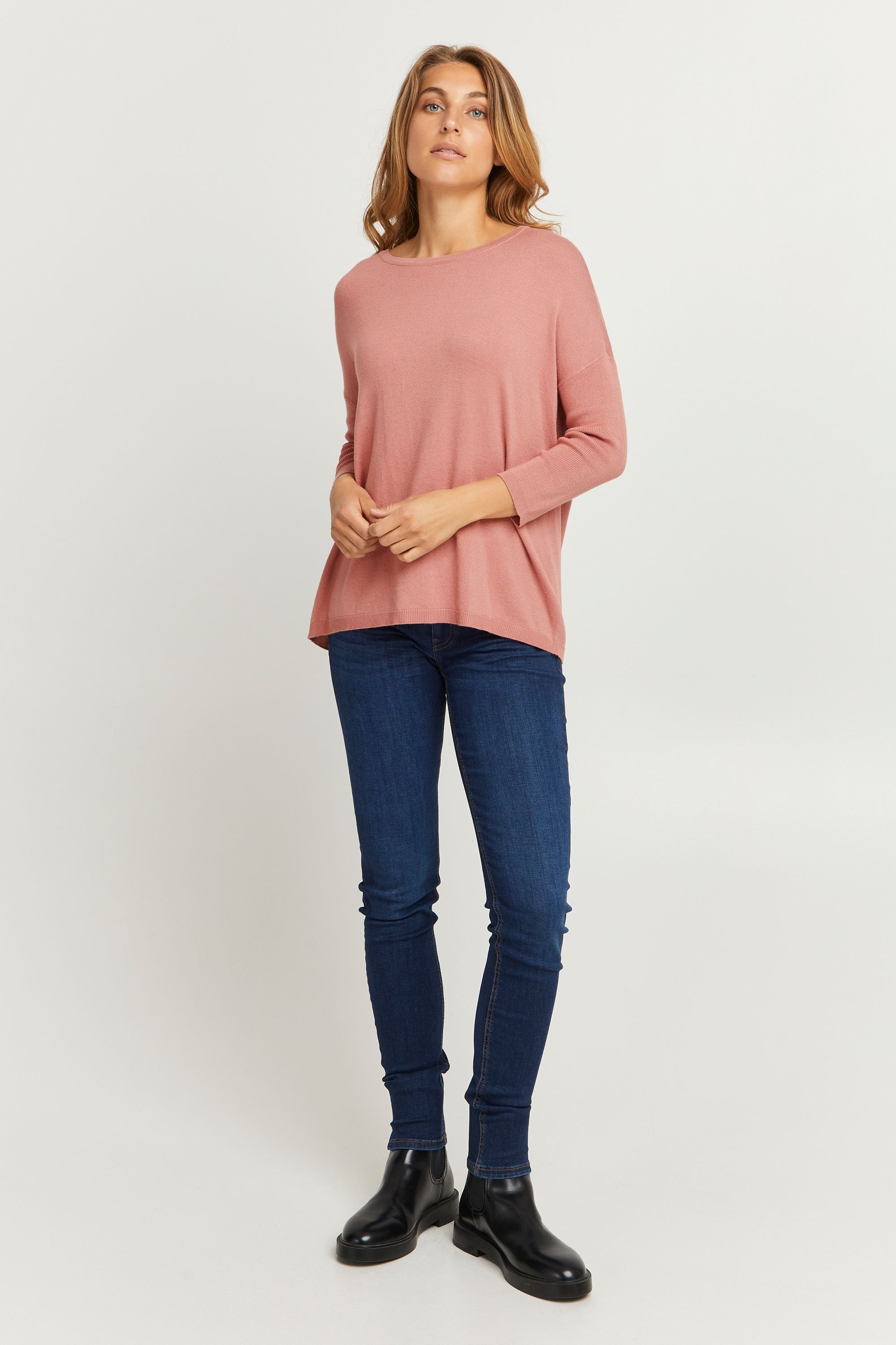 fransa Strickfleece-Pullover »Strickpullover FRBlume«