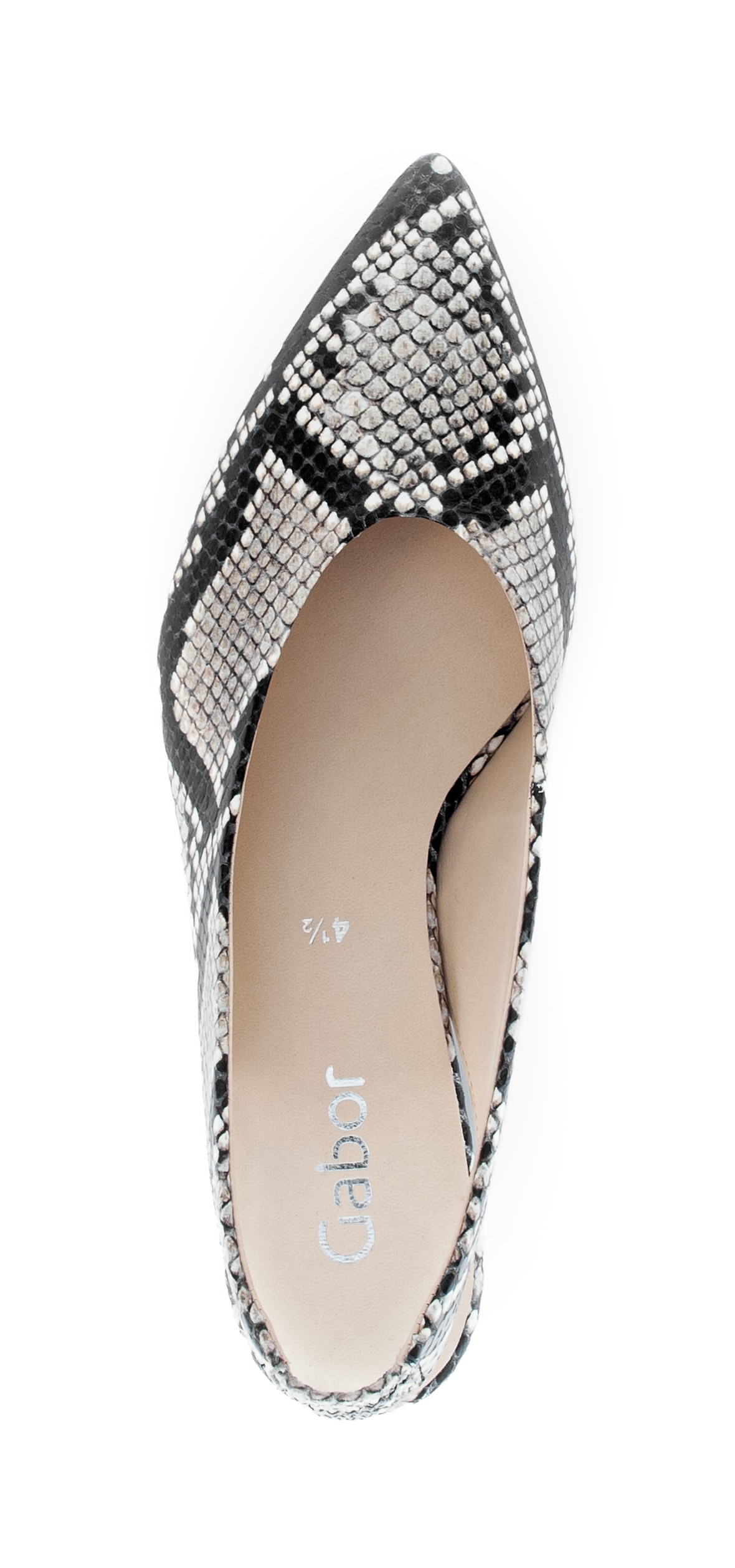 Gabor Slingpumps  Trichterabsatz, Businesschuh, Festtagsschuh in Snake-Optik