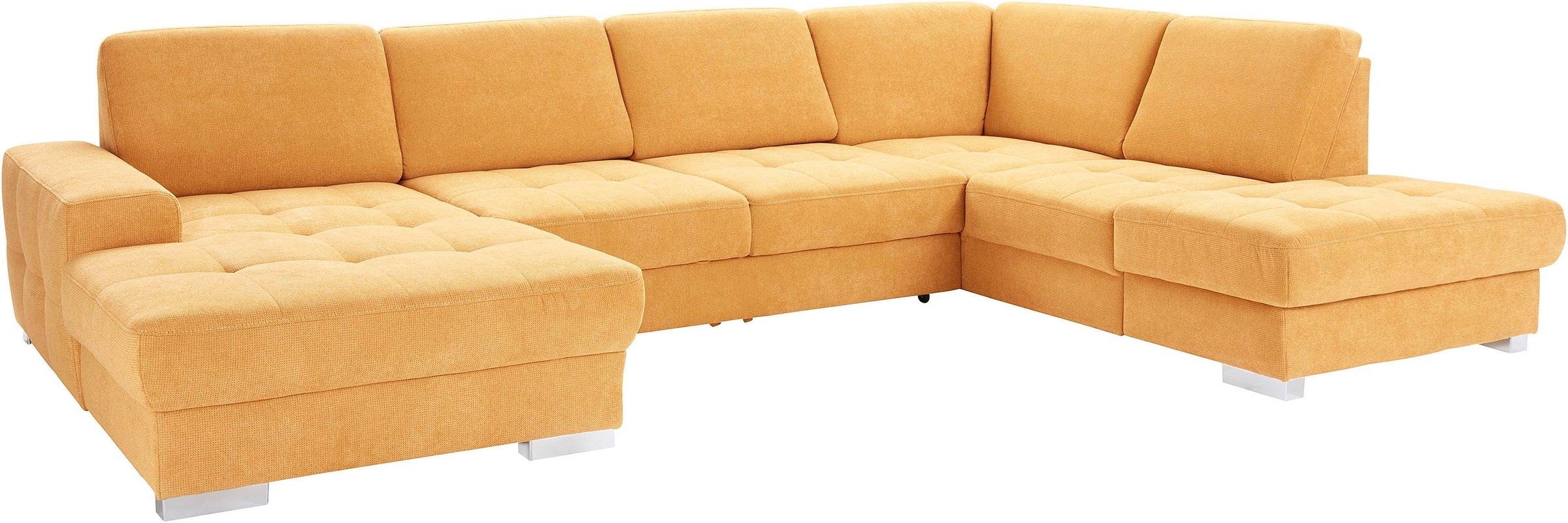 sit&more Wohnlandschaft »Santorini U-Form«, mit Federkern und Sitztiefenverstellung, wahlweise mit Bettfunktion