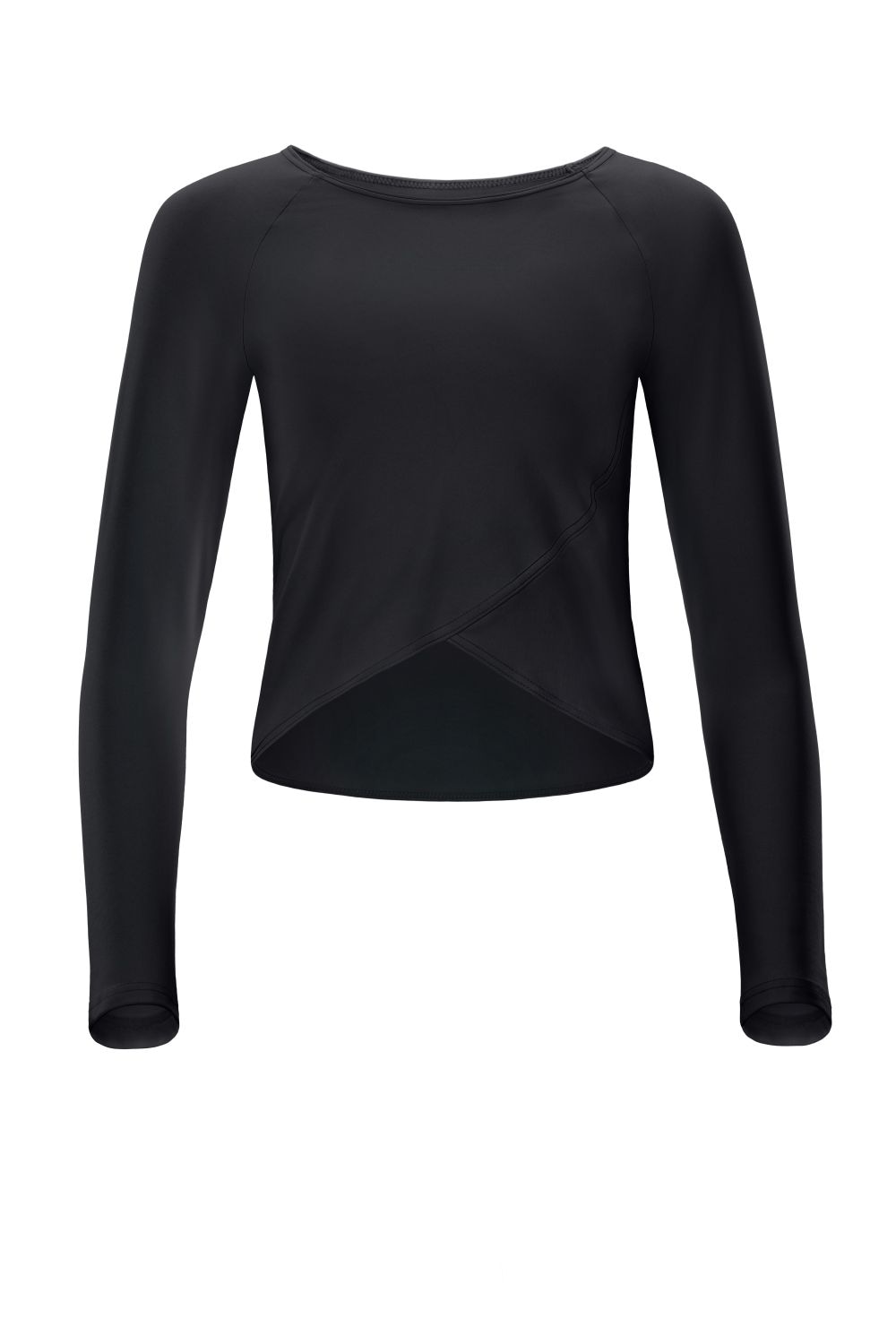 Langarmshirt »Cropped Functional Light and Soft«, Overlap-Applikation