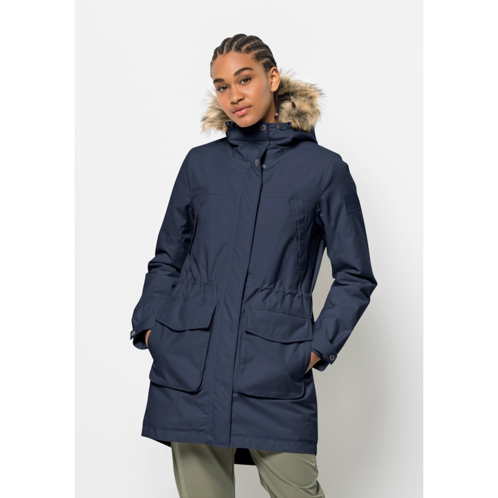 Jack Wolfskin Funktionsparka »WINTERFROST INS PARKA W«, mit Kapuze