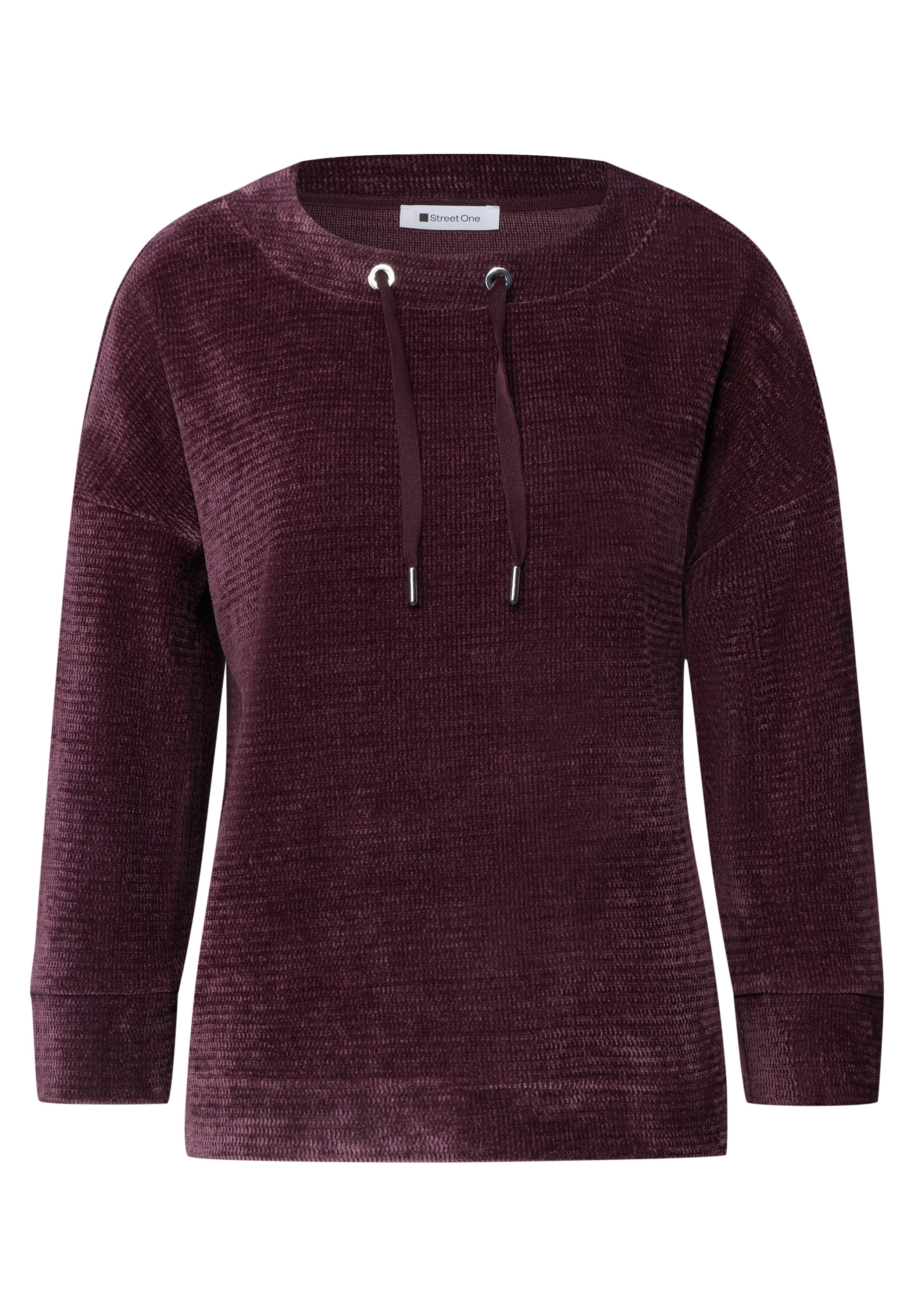STREET ONE 3/4-Arm-Shirt aus softem Materialmix
