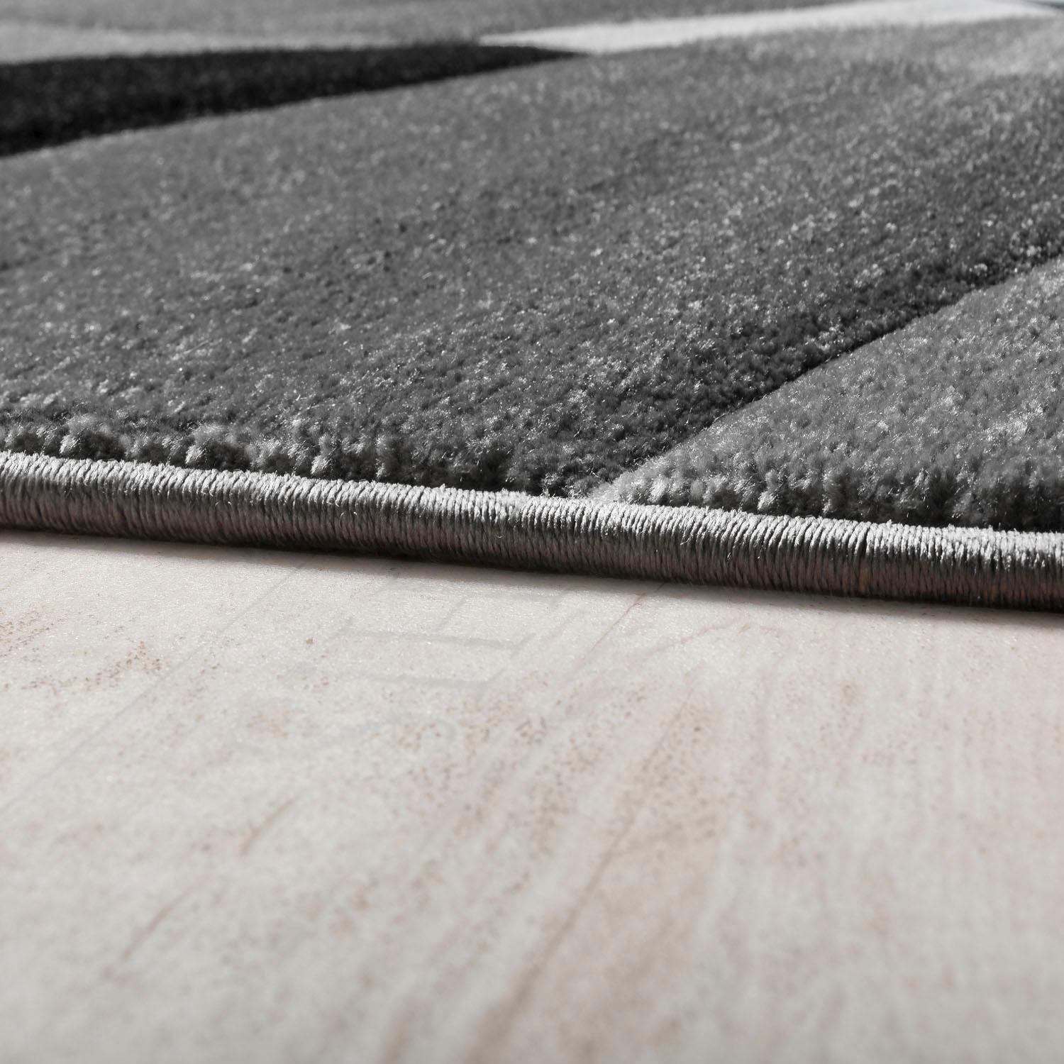 Paco Home Läufer »Diamond 664«, rechteckig, 18 mm Höhe, Teppich-Läufer, Kurzflor, 3D-Design, modernes geometrisches Muster