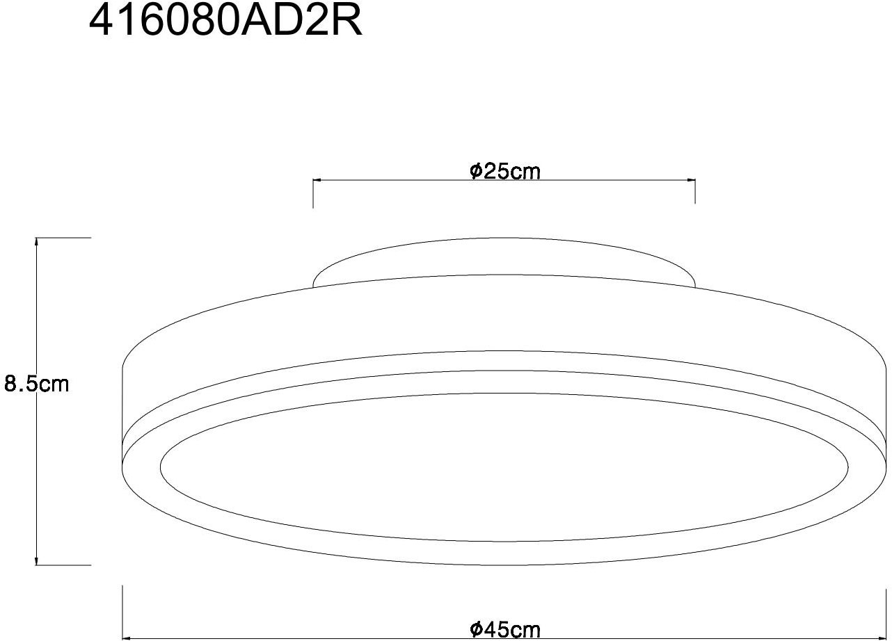 GLOBO LIGHTING Deckenleuchte »DORO« LED-Modul 1 Stk. Warmweiß Deckenlampe Wohnzimmer-Leuchte Schlafzimmer-Leuchte Flur Küche