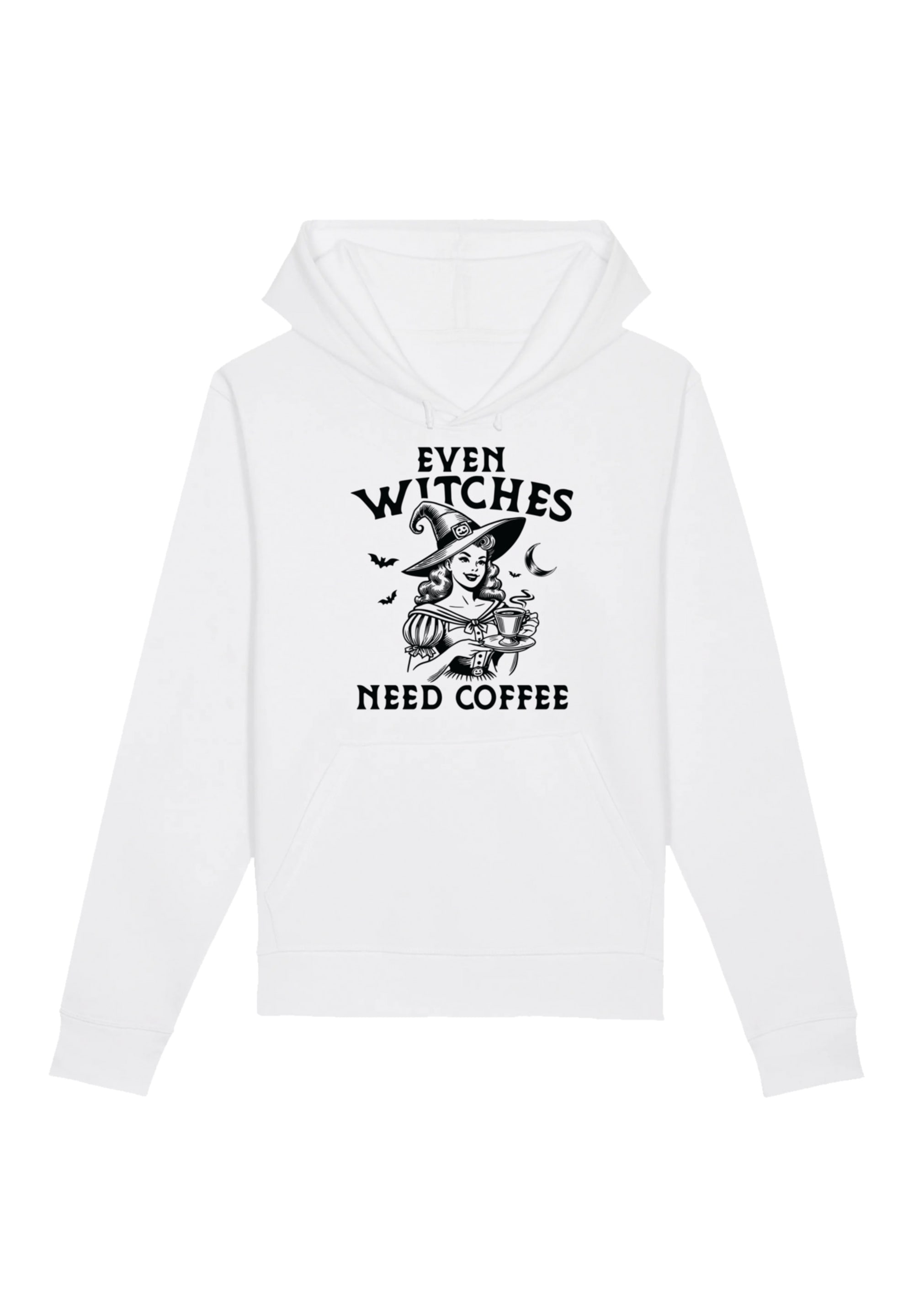 F4NT4STIC Kapuzenpullover "Halloween Witch even witches need coffee", Premi günstig online kaufen