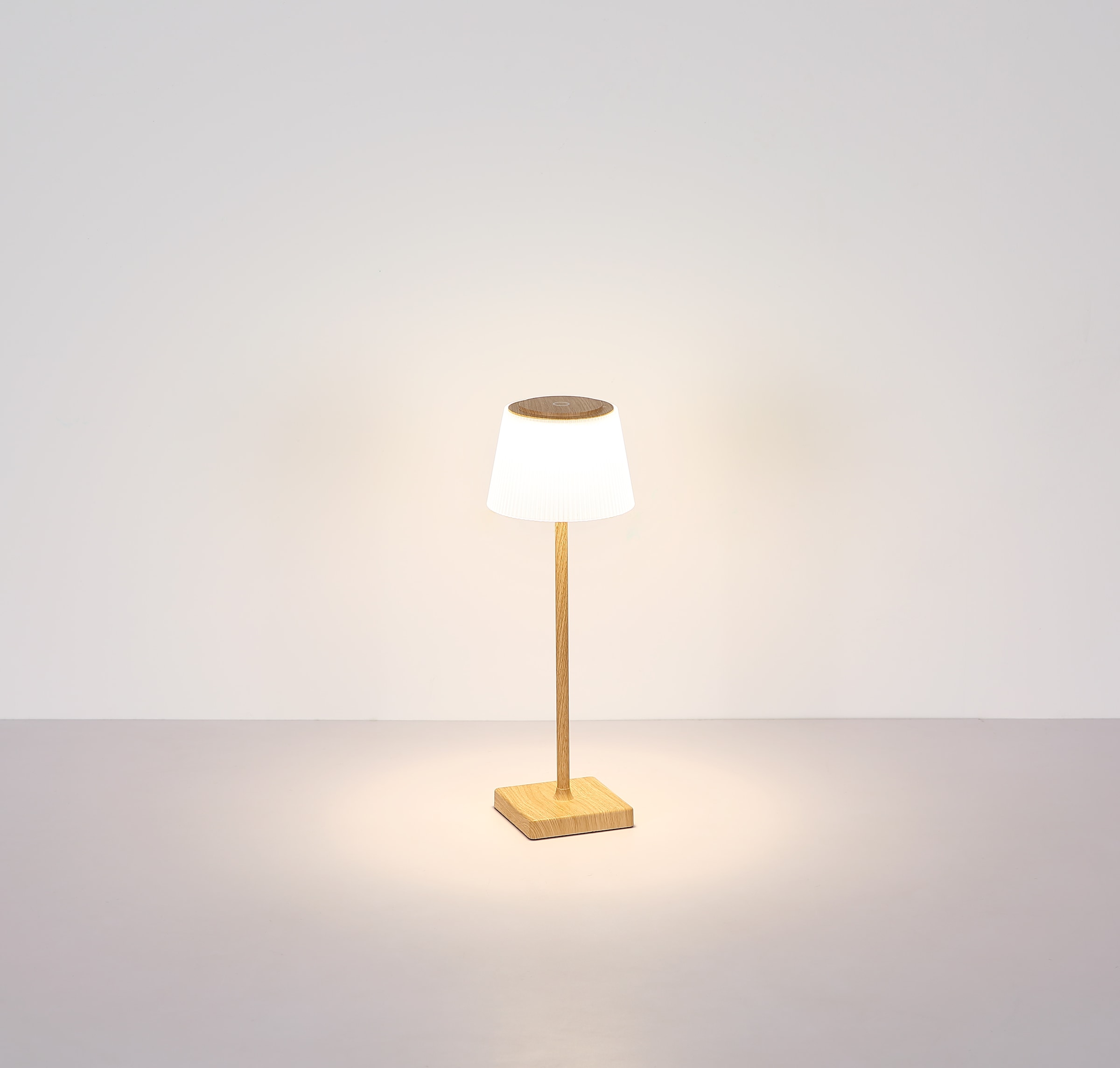 GLOBO LIGHTING LED Tischleuchte »GREGOIR«, Leuchtmittel LED-Modul | LED fest integriert, Tischlampe/Akku/IP44/Touch Ein/Aus/Touchdimmer/holzoptik