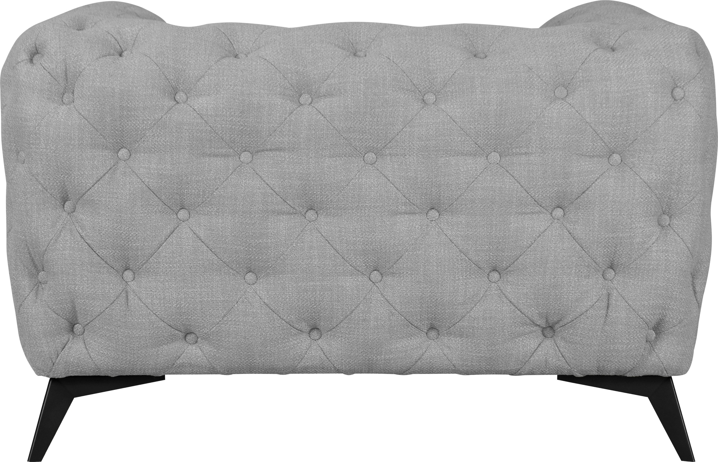 Home affaire Chesterfield-Sessel »Glynis Sessel« aufwändige Knopfheftung, moderne Chesterfield Optik, Fußfarbe wählbar