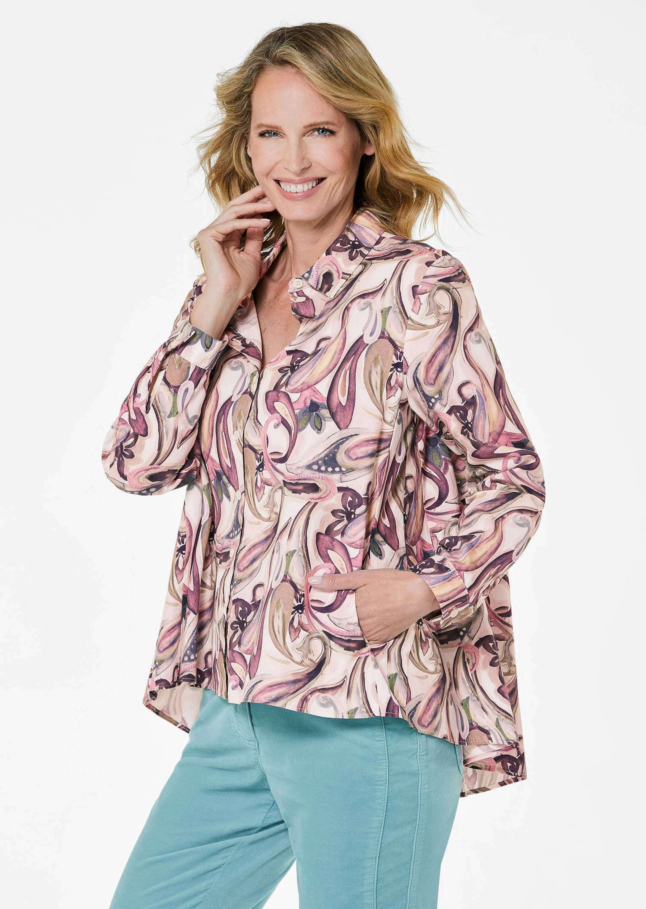 GOLDNER Hemdbluse "Blusenshirt mit Paisley-Muster" Paisley-Muster günstig online kaufen