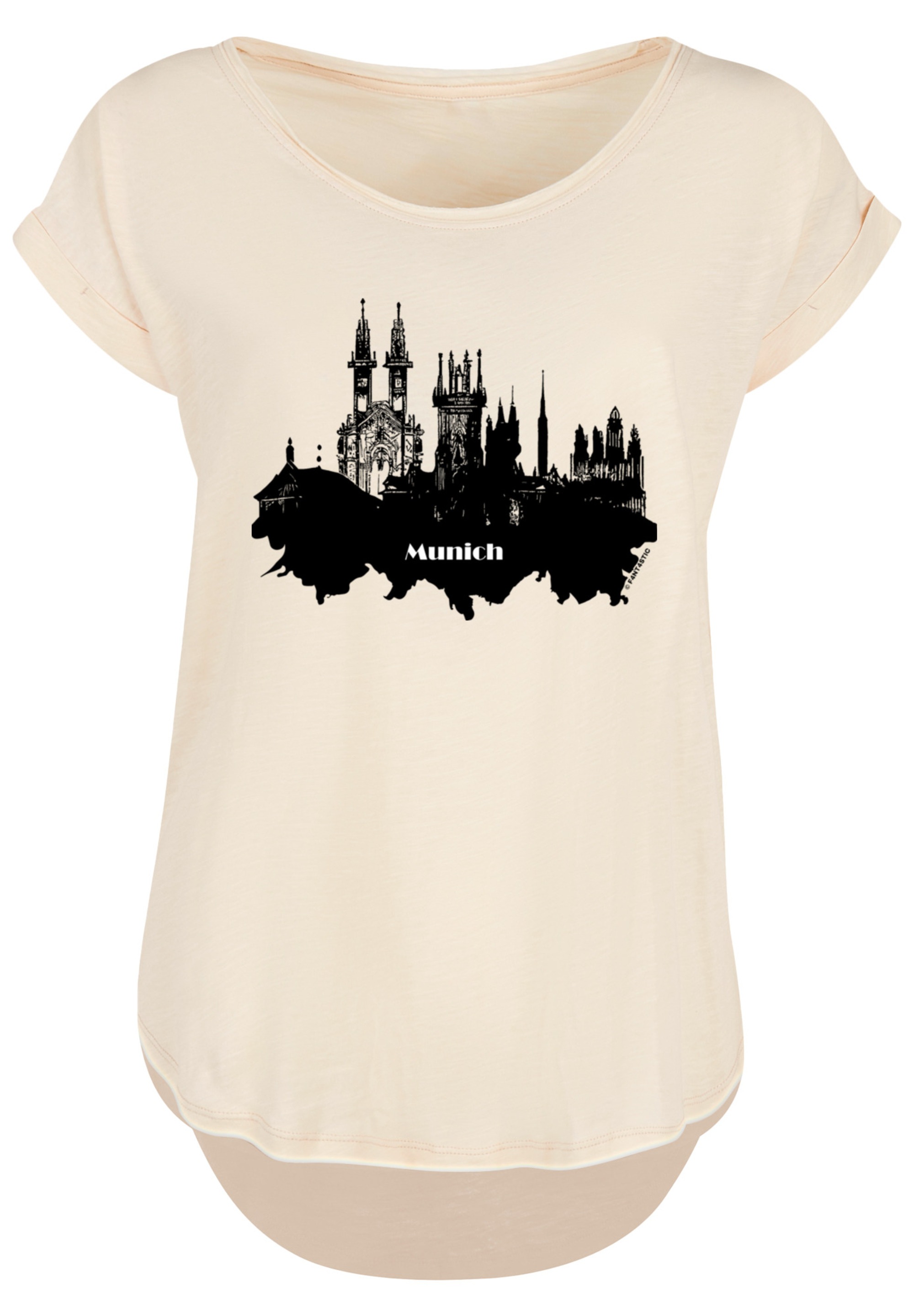 F4NT4STIC T-Shirt »Cities Collection - Munich skyline«, Print