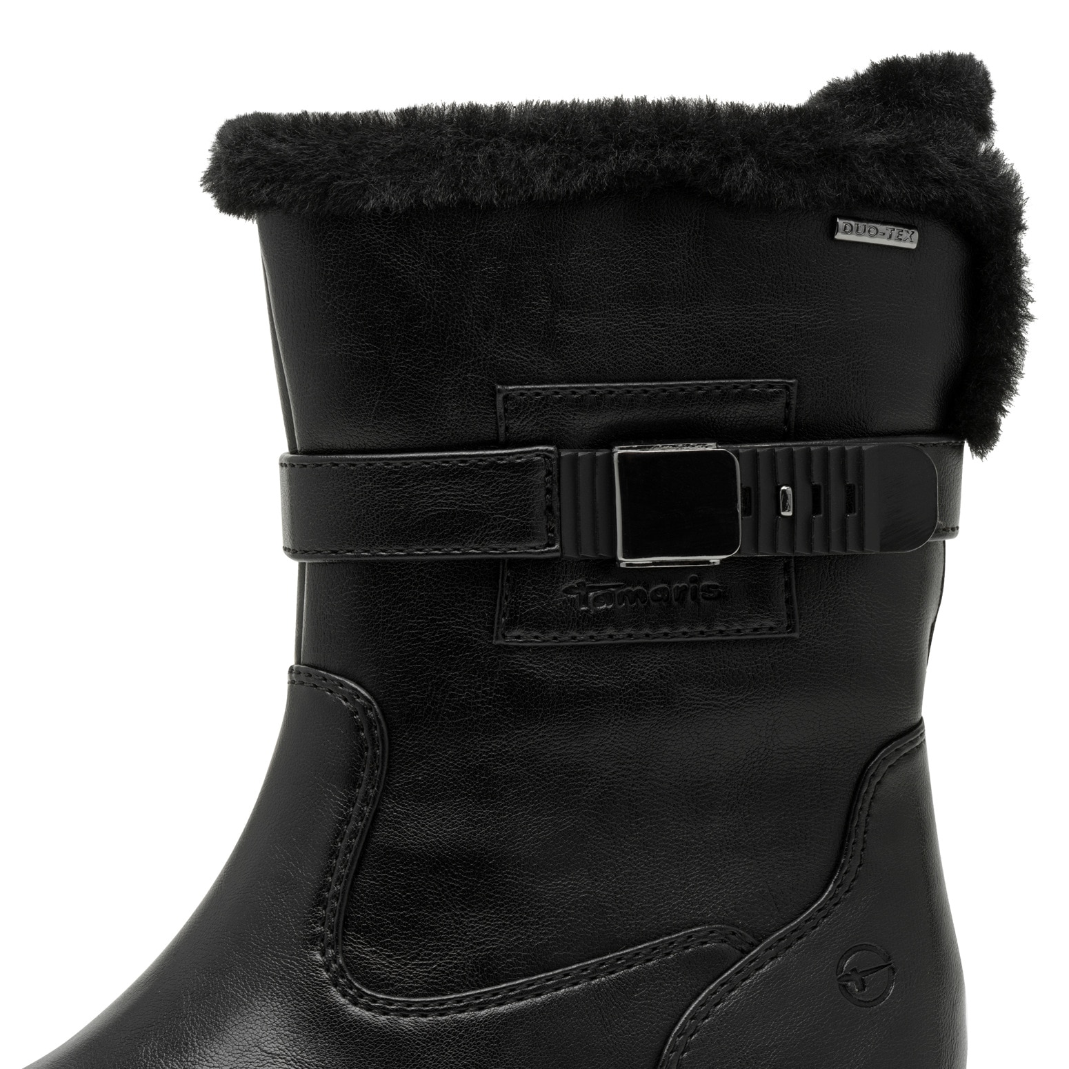 Tamaris Winterstiefelette  , Blockabsatz, Winterboots mit Zierriegel und Innenreißverschluss