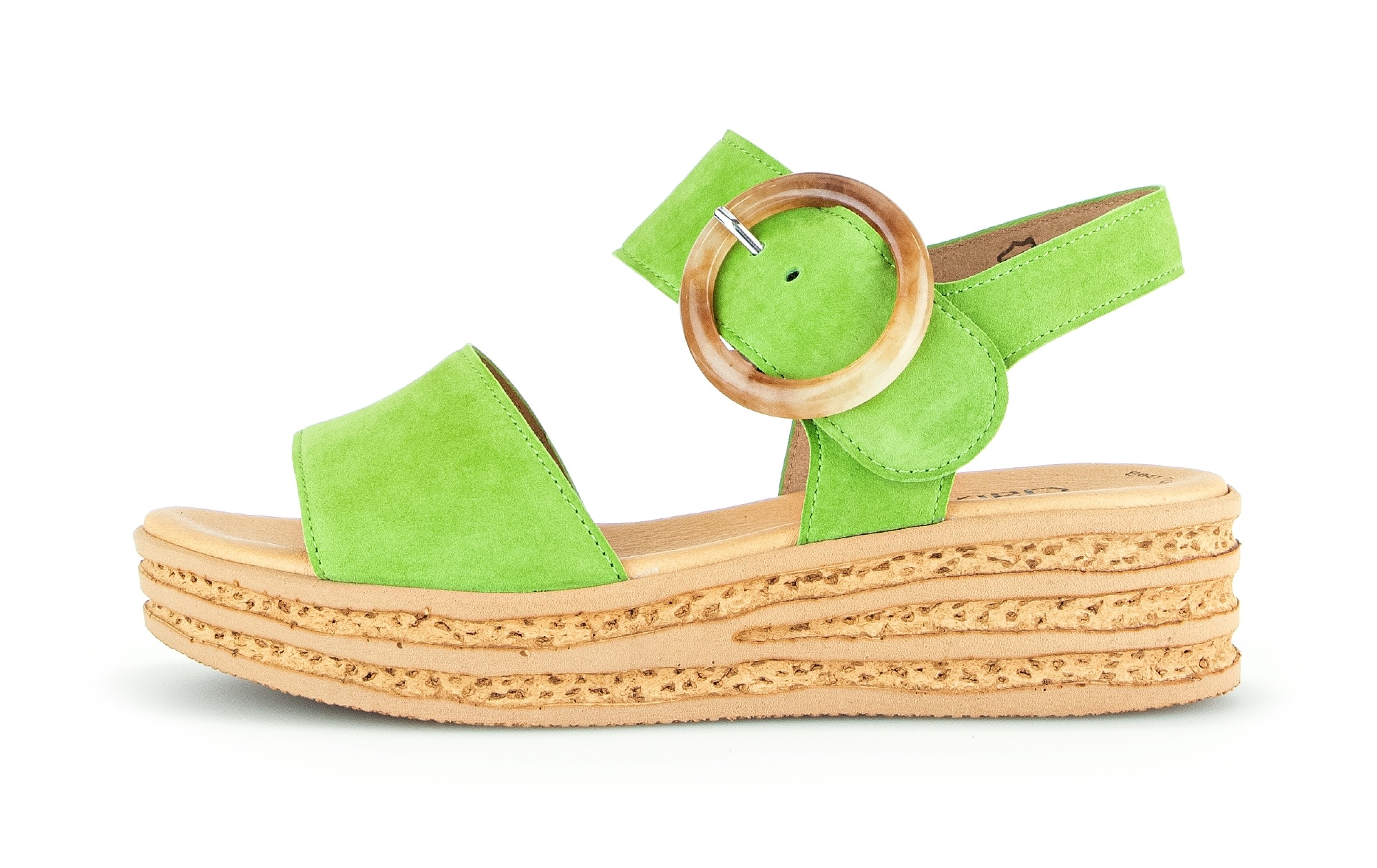 Gabor Keilsandalette, Plateau, Sommerschuh, Sandale mit trendigem Zierschnalle