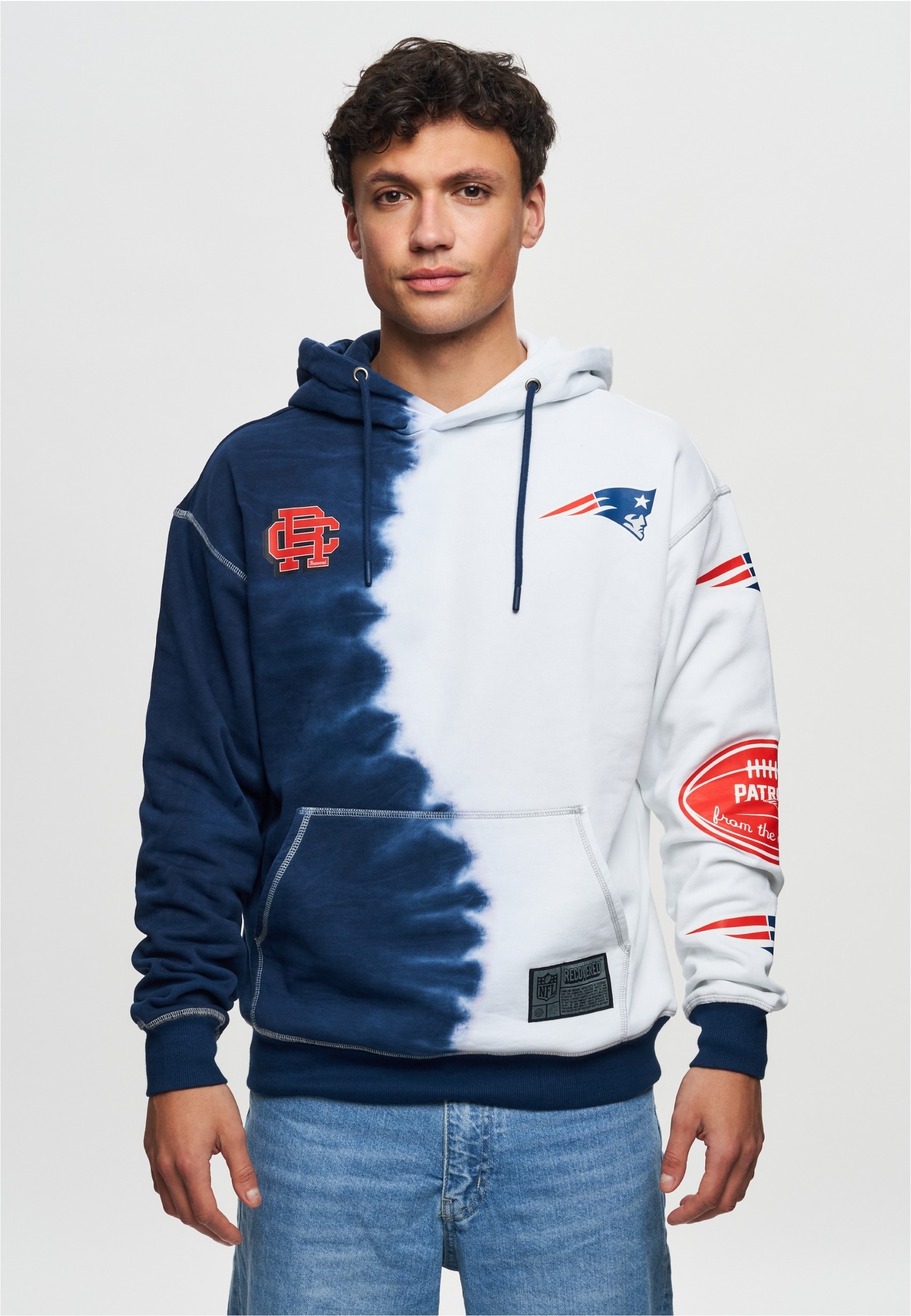 Recovered Kapuzensweatshirt "NFL Patriots Ink Dye Effect On", für alle New günstig online kaufen